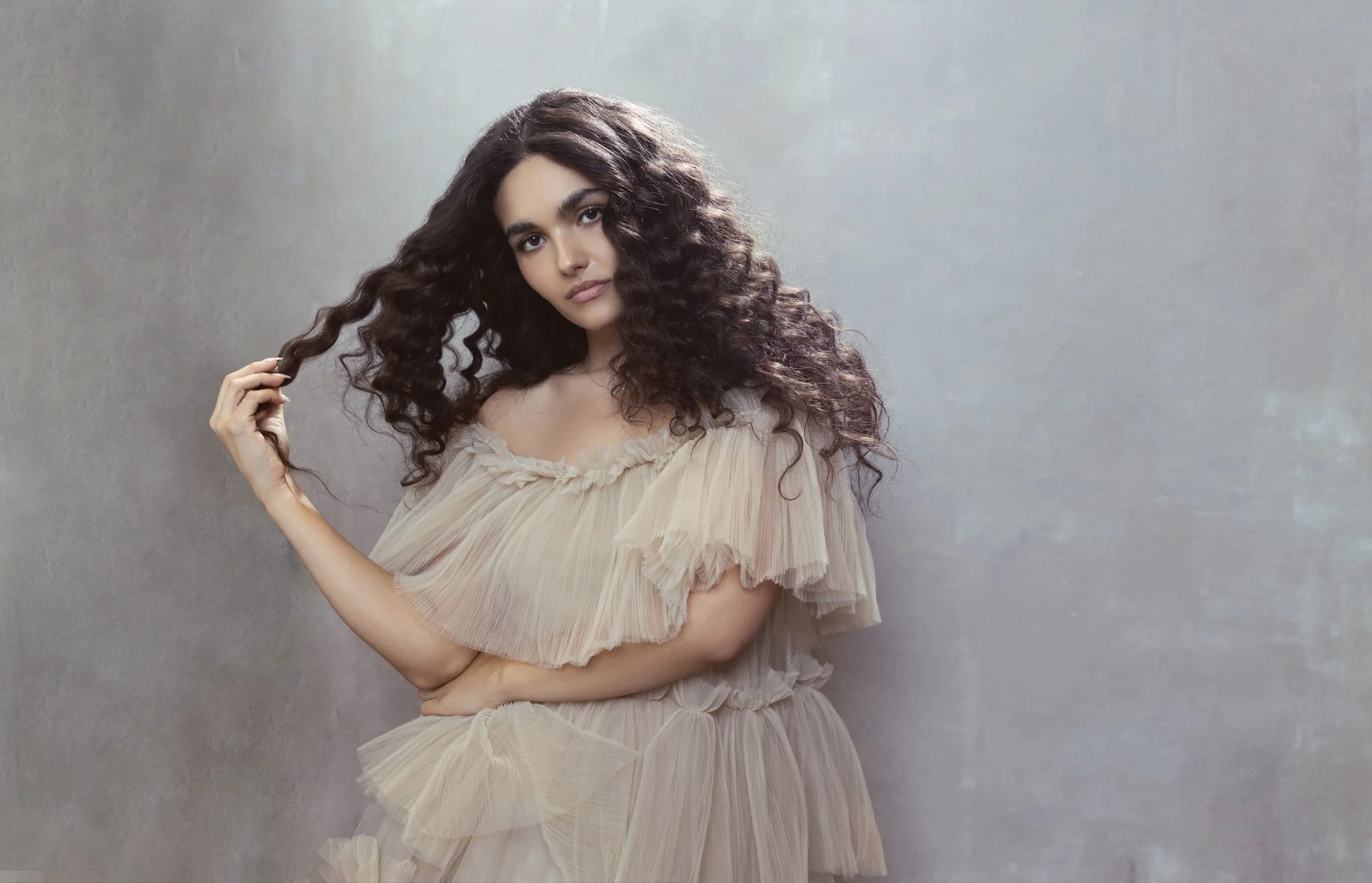 Dramatic Nashville studio portrait in landscape orientation by Judith Hill Photography