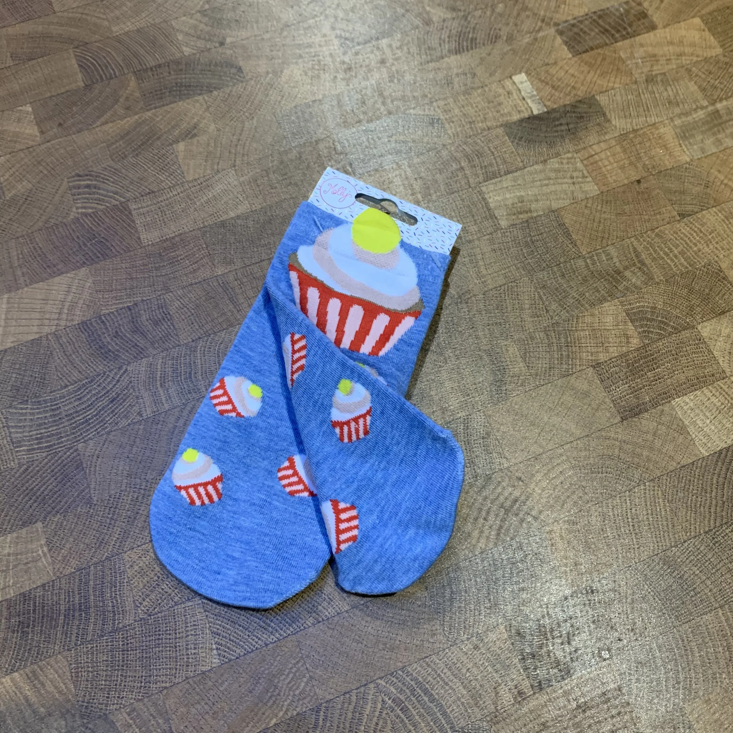Cupcake Socks - Blue
