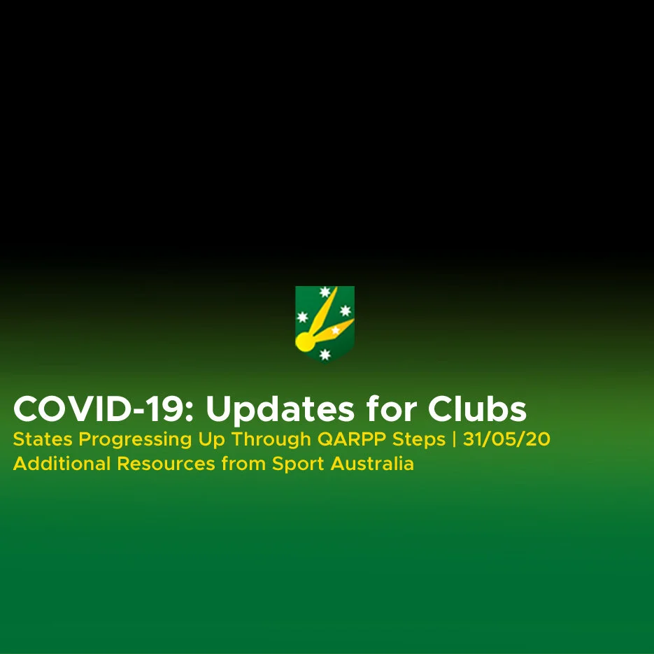 COVID-19: May 31st Updates for Clubs