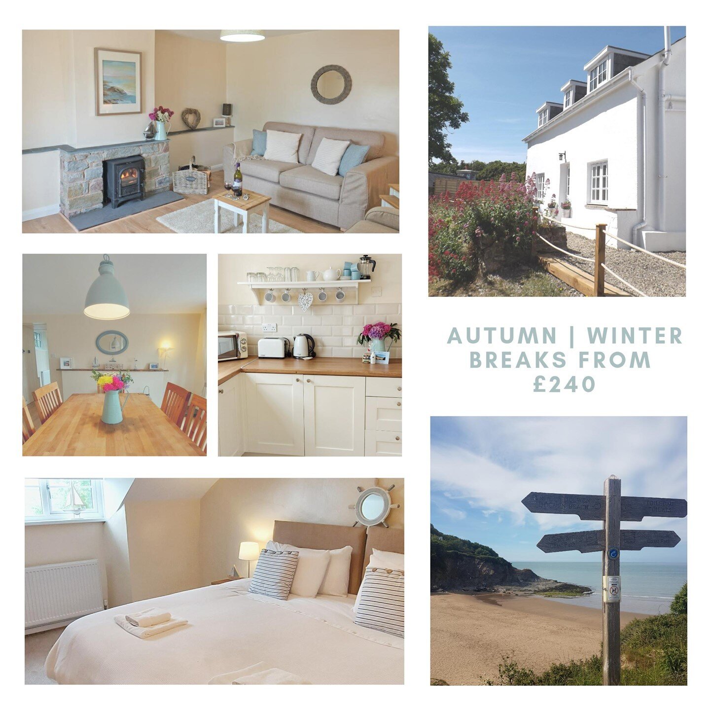 🧡AUTUMN/WINTER COASTAL GETAWAY🧡
⁣
If you're looking for a relaxing getaway to the coast, we have November to March stays at just &pound;425* per week, with short breaks available from &pound;240* 🍂⁣
 ⁣
Book direct (link in bio)✔⁣
⁣
Coastal Cottage