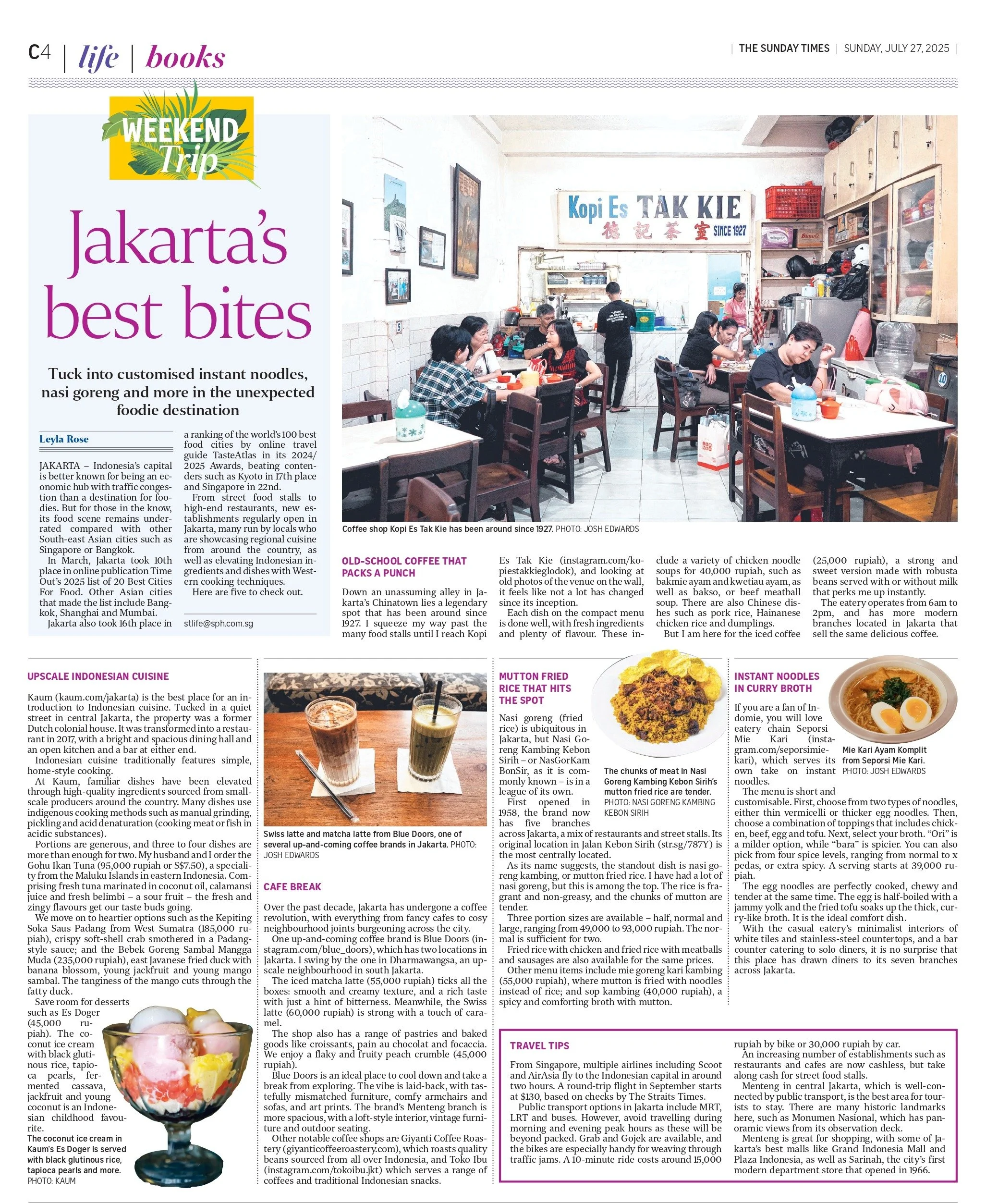 The Straits Times - Jakarta's best bites