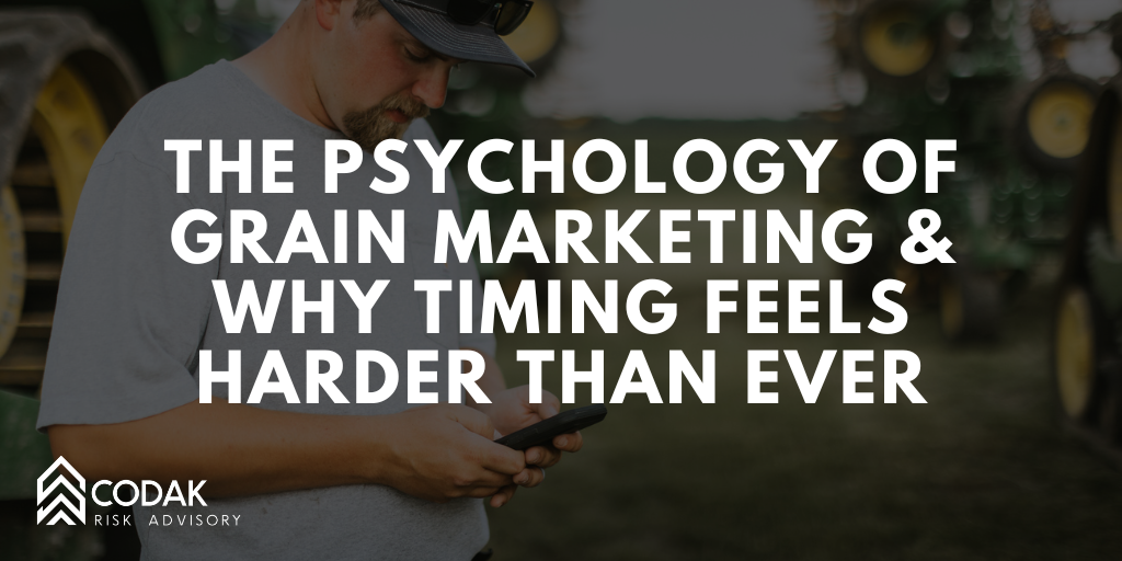 The Psychology of Grain Marketing and Why Timing Feels Harder Than Ever