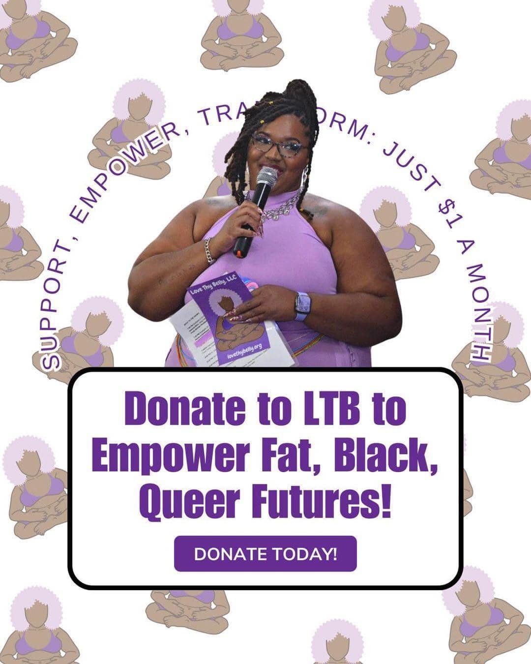 It&rsquo;s #GivingTuesday in Louisville ! Pick the Love Thy Belly Scholarship Fund as a place to give $1 to today! Wholistic care and services for queer youth! 

💰 CashApp: $lovethybelly 
💜Official Campaign: https://bit.ly/41azYAt