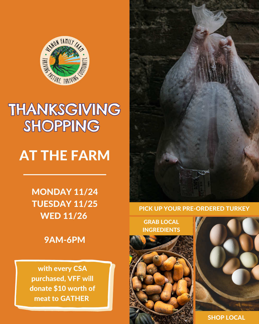 THANKSGIVING SHOPPING AT VFF