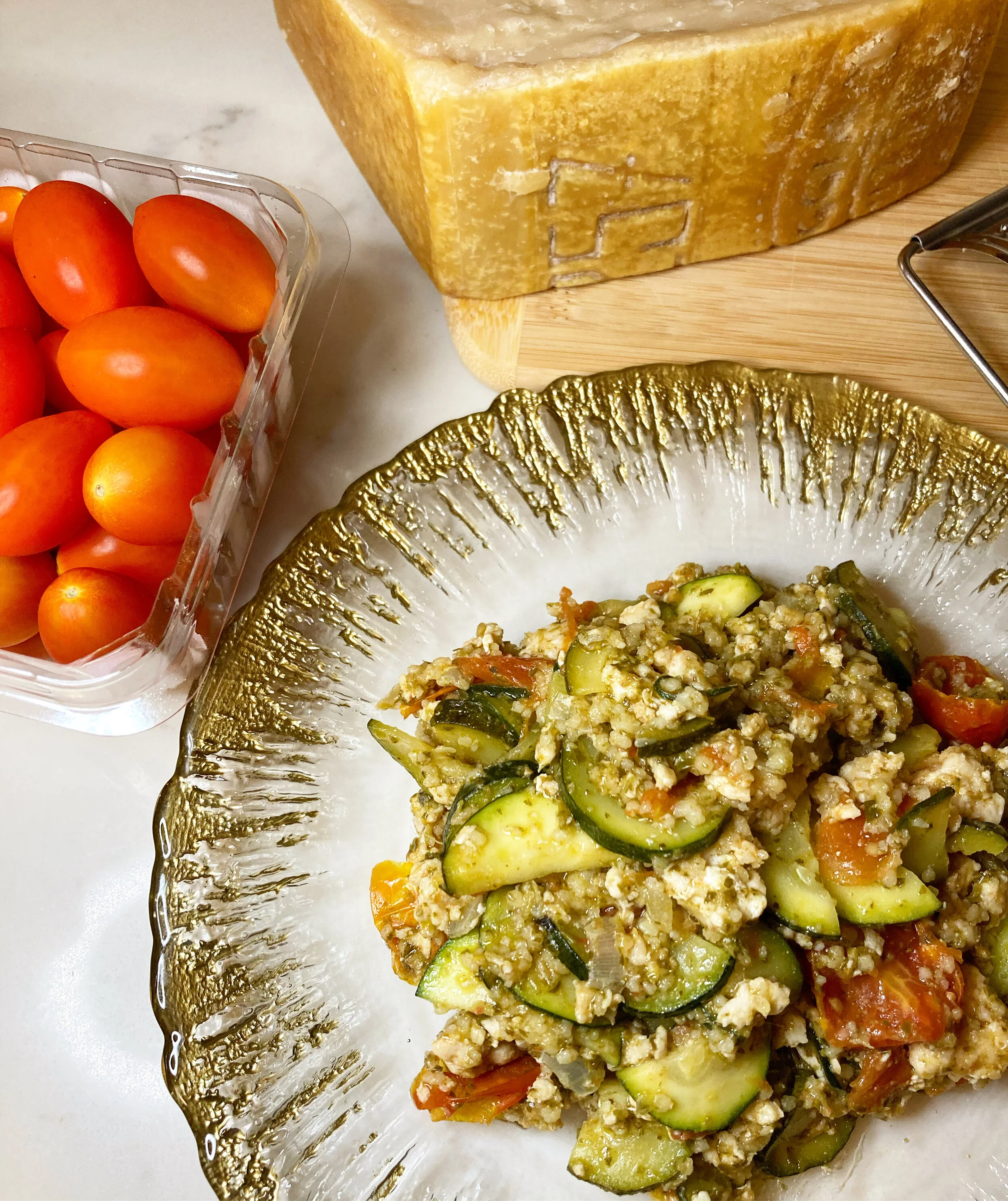 Ground Chicken Pesto Skillet — Organic Italian