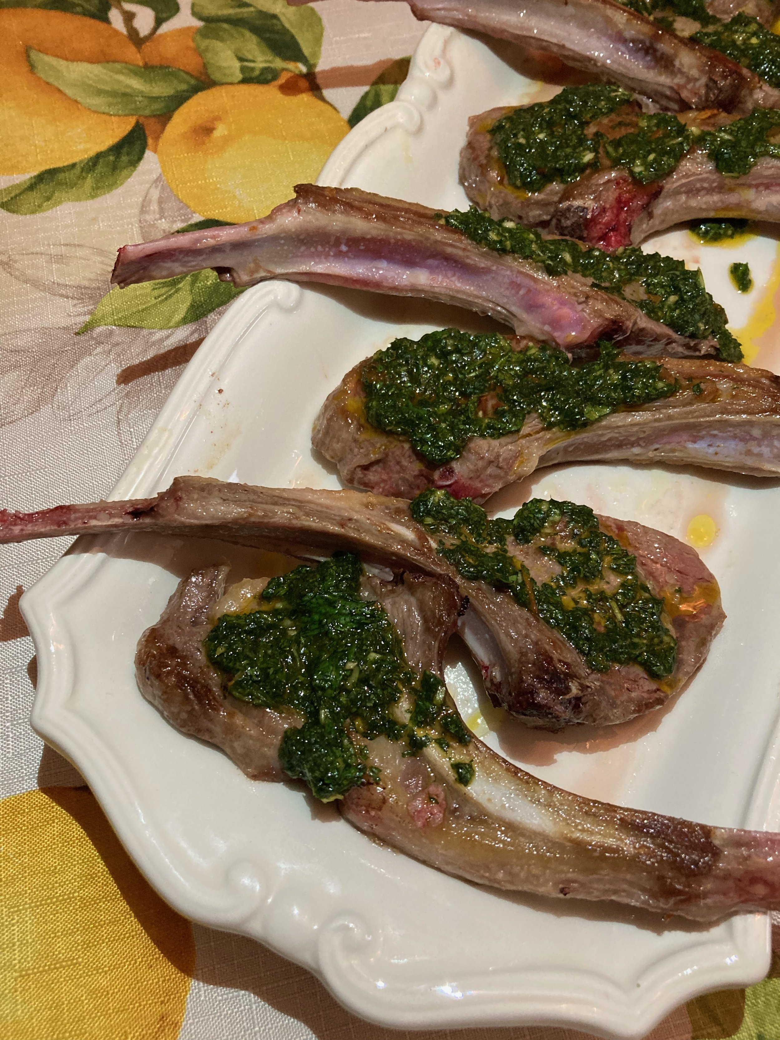 Lamb Chops with Mint Gremolata — Organic Italian
