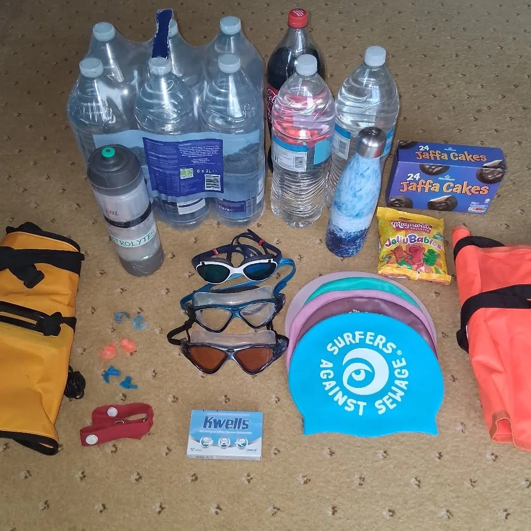 Preparation is key.
Goggles, cleaned, spare goggles, and then an extra pair....you never know!
Just need more food!
2 sleeps, and then we are off. Boat departs 7am. Hope to be swimming back by 8.30.