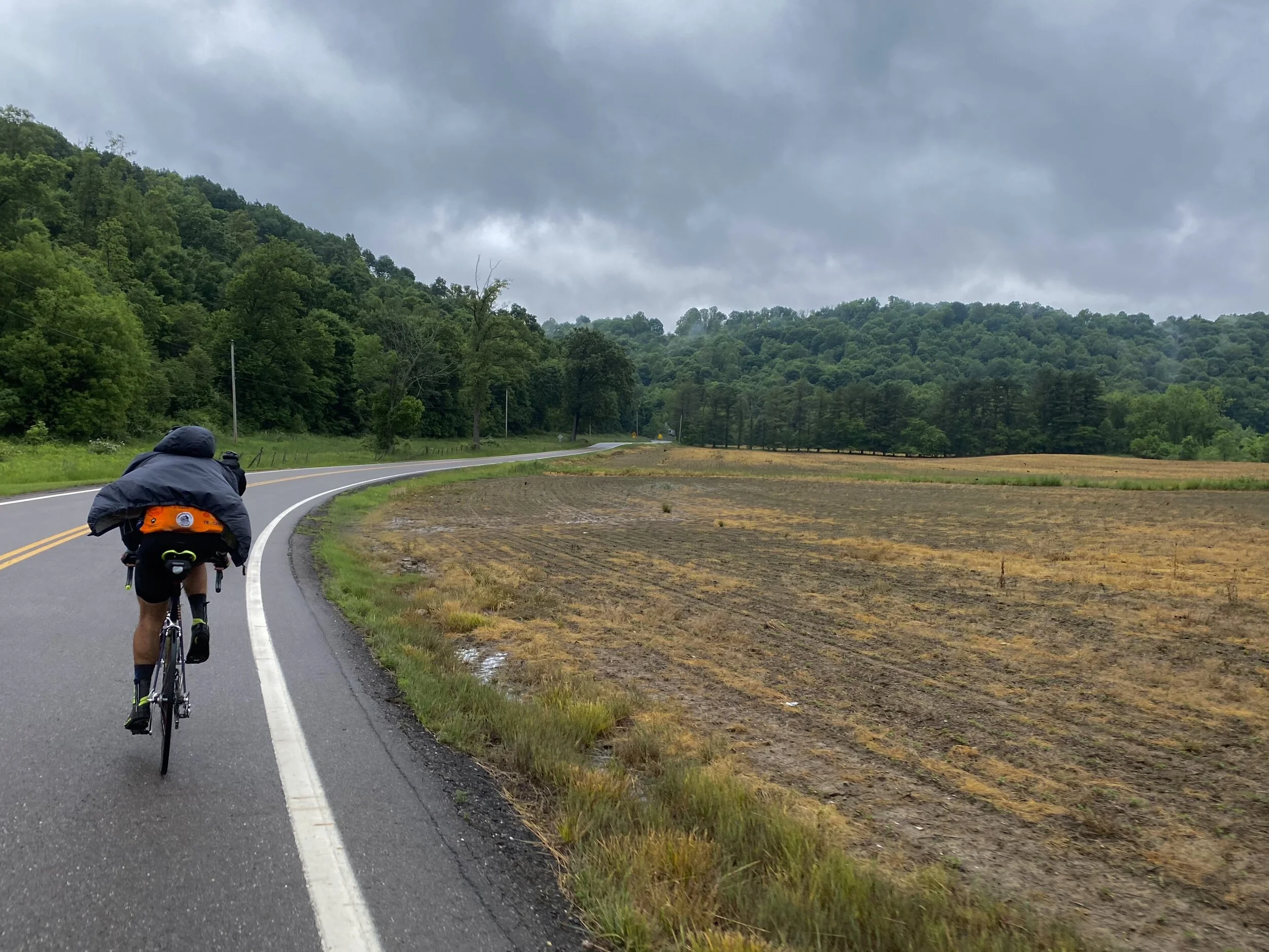 Day 13: Wooster, OH to Zanesville, OH-- Thunder and lightning, very very frightening 