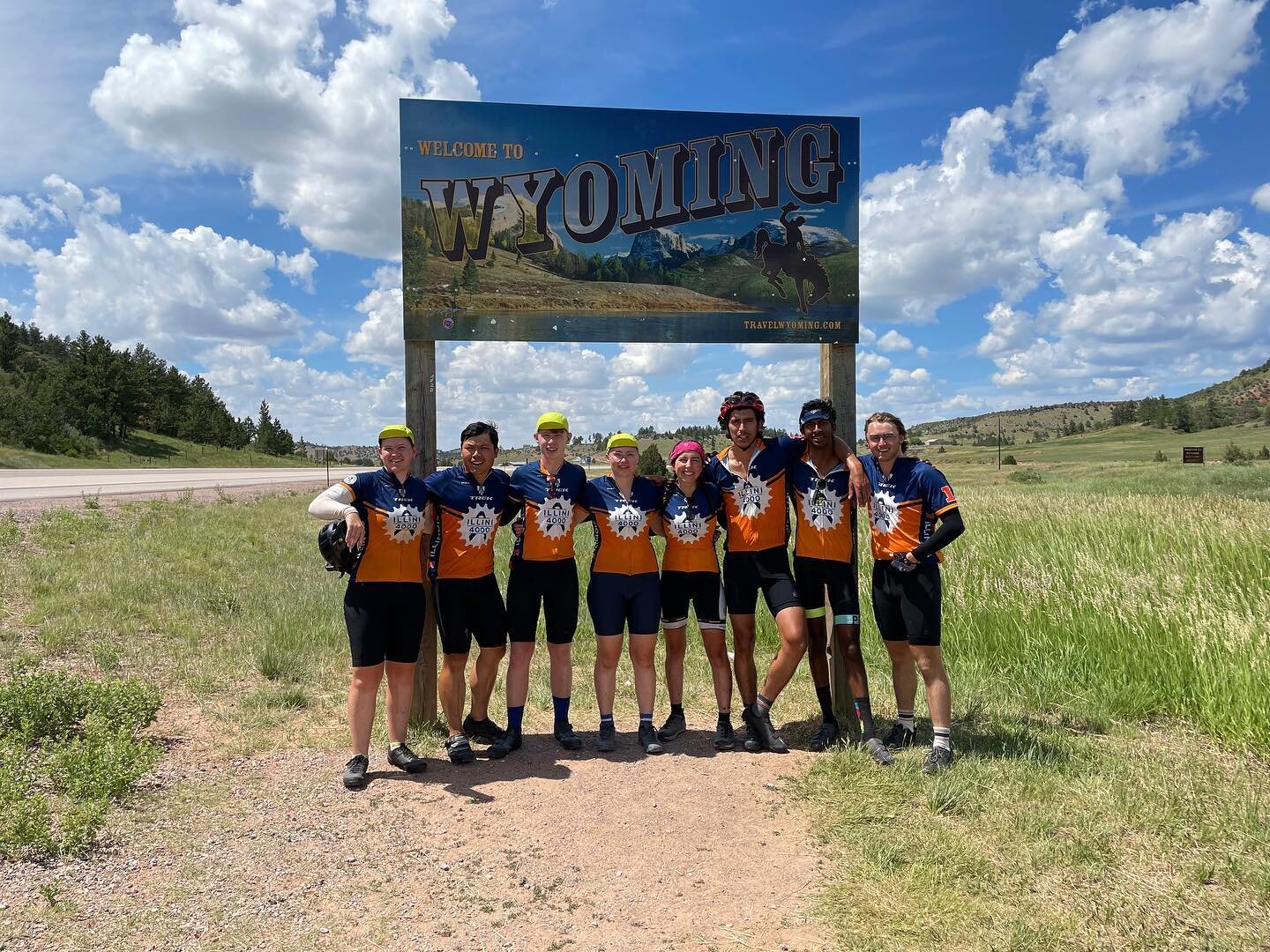 Day 41: Goodbye South Dakota, hello Wyoming! Today we biked from Hermosa, SD to New Castle, Wyoming hitting 65.2 miles! We&rsquo;re so excited to see all the beautiful landscapes Wyoming has to offer! 🏞
.
.
.
.
#illini4000 #illini40002021 #2021bikea