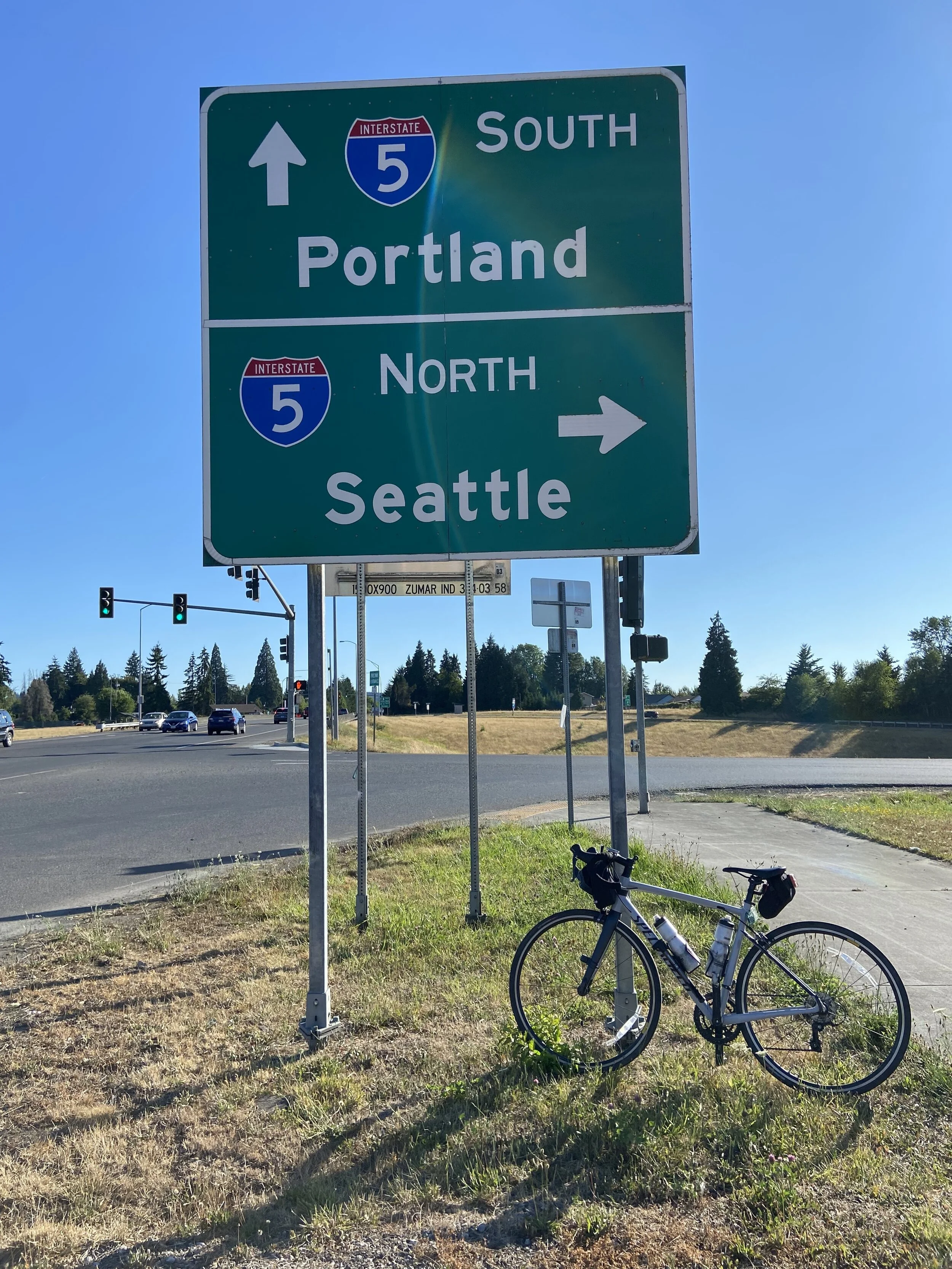 Day 64: Mt. Rainer, WA to Castle Rock, WA--