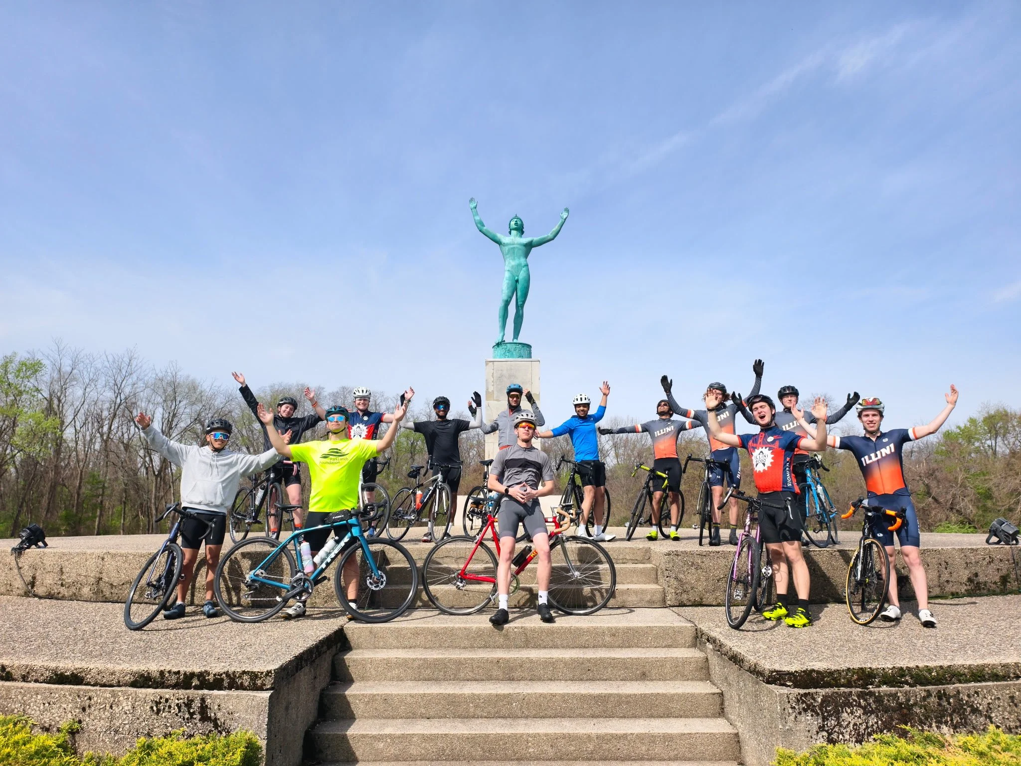  70 mile training ride to Monticello and back where we saw the Sunsinger! 