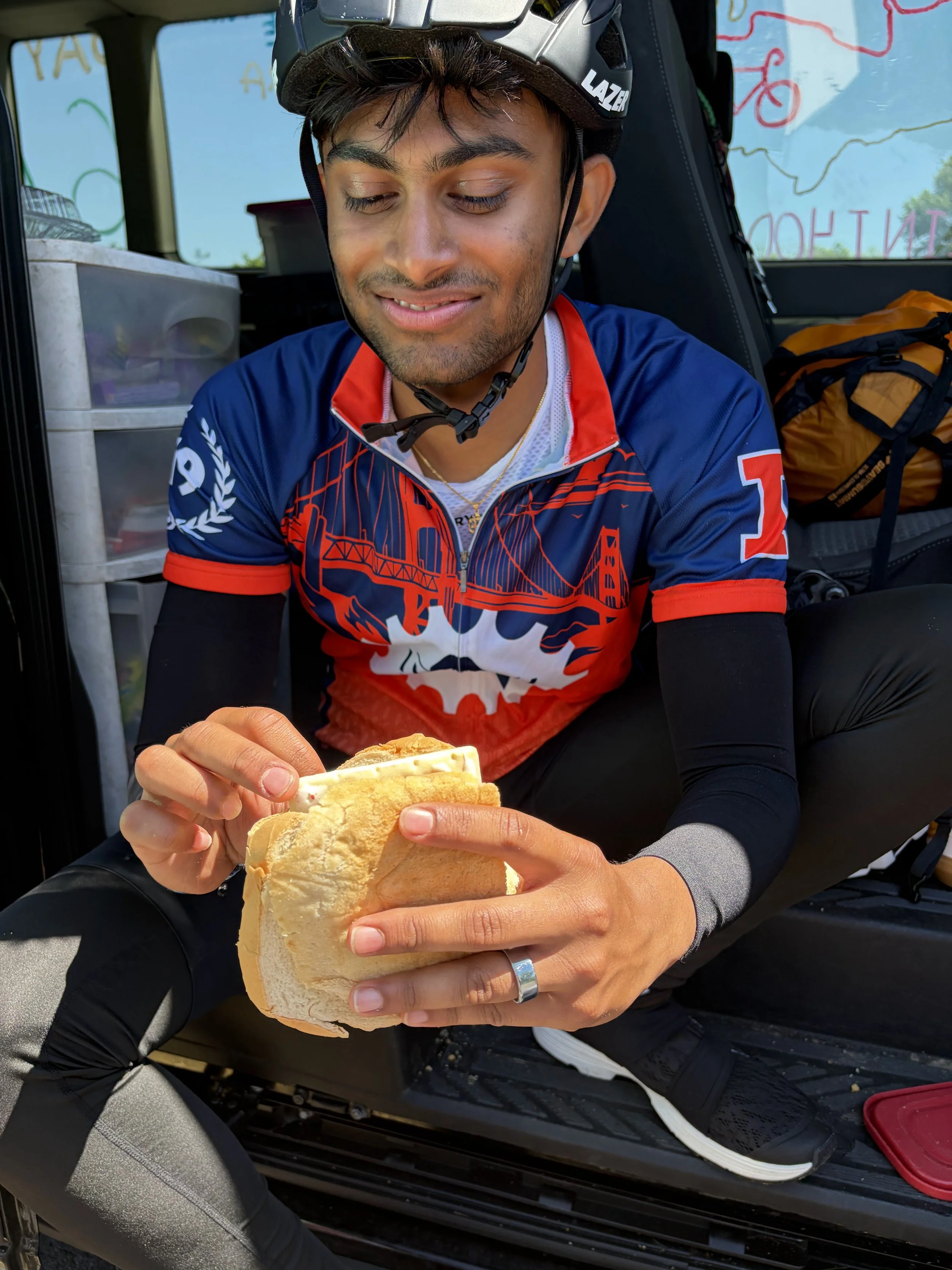  Nishk at lunch. 