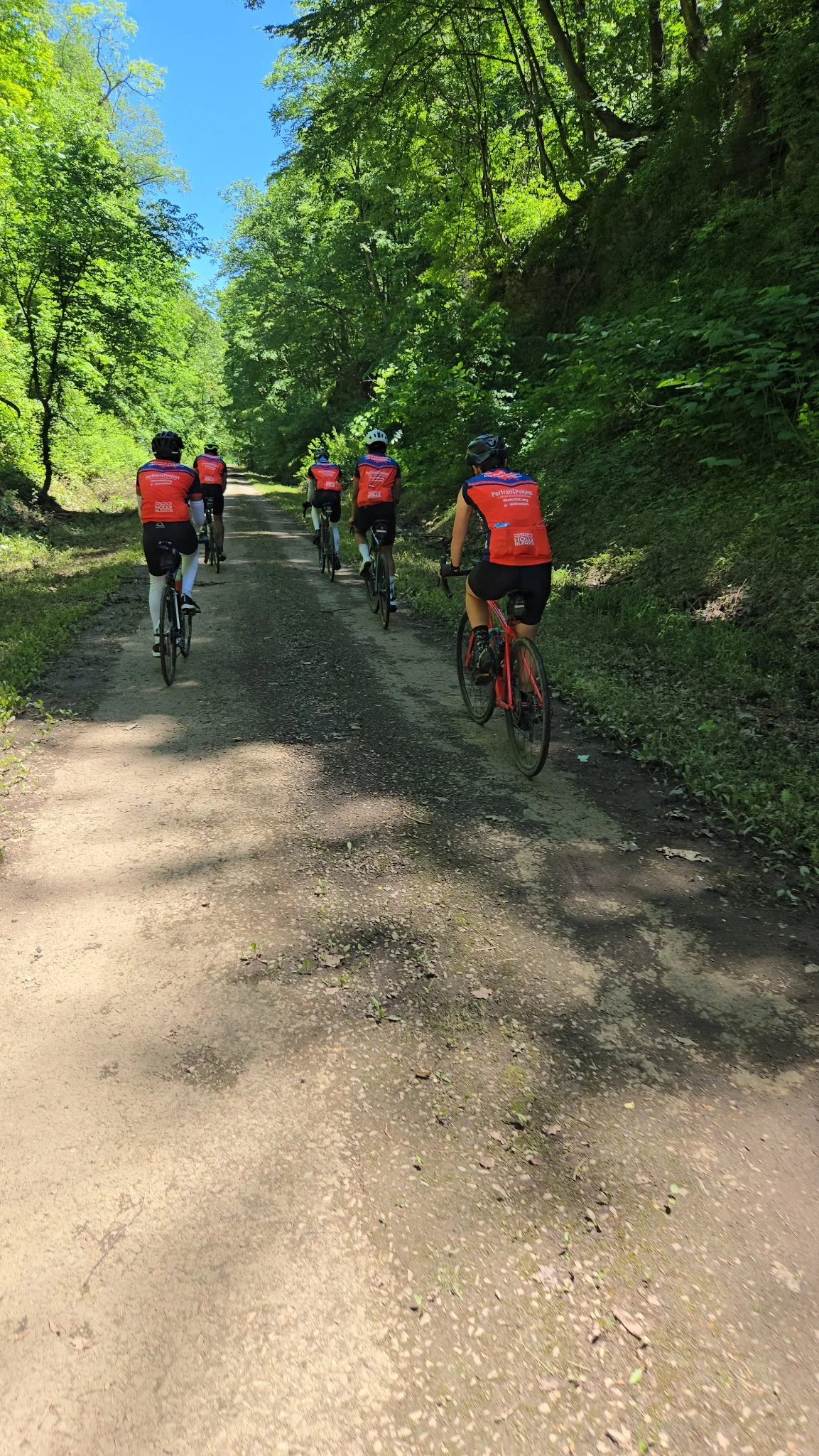  Going back on the trail. 