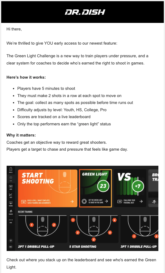 beta notification email