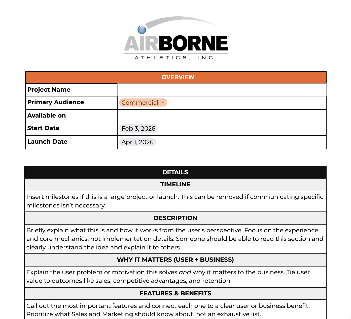 GTM Template Example