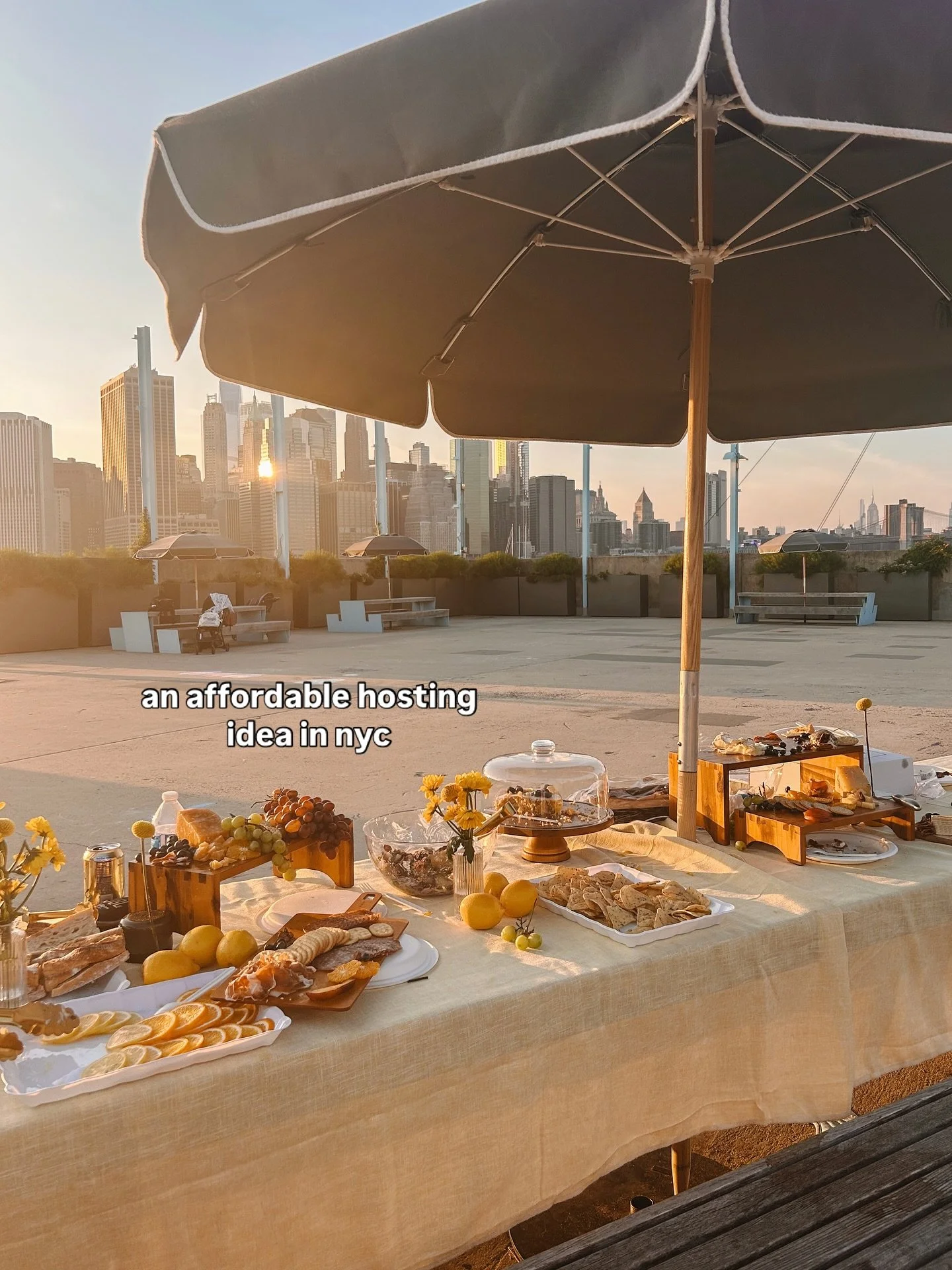 where to host an affordable small gathering in nyc that isn&rsquo;t your apartment 🥂
.
.
.
.
.
#hosting #hostingideas #summervibes #summerparty #picnicideas #nyc #nycvenue #partyplanning #picnictime