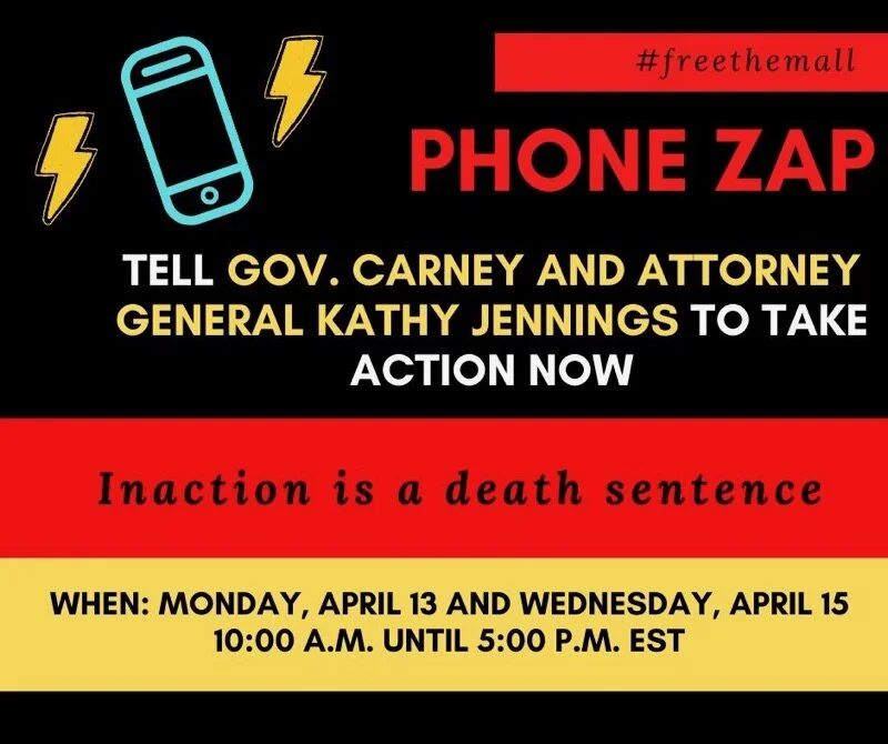PHONE ZAP: Release Delaware Prisoners Due To COVID-19 Crisis
