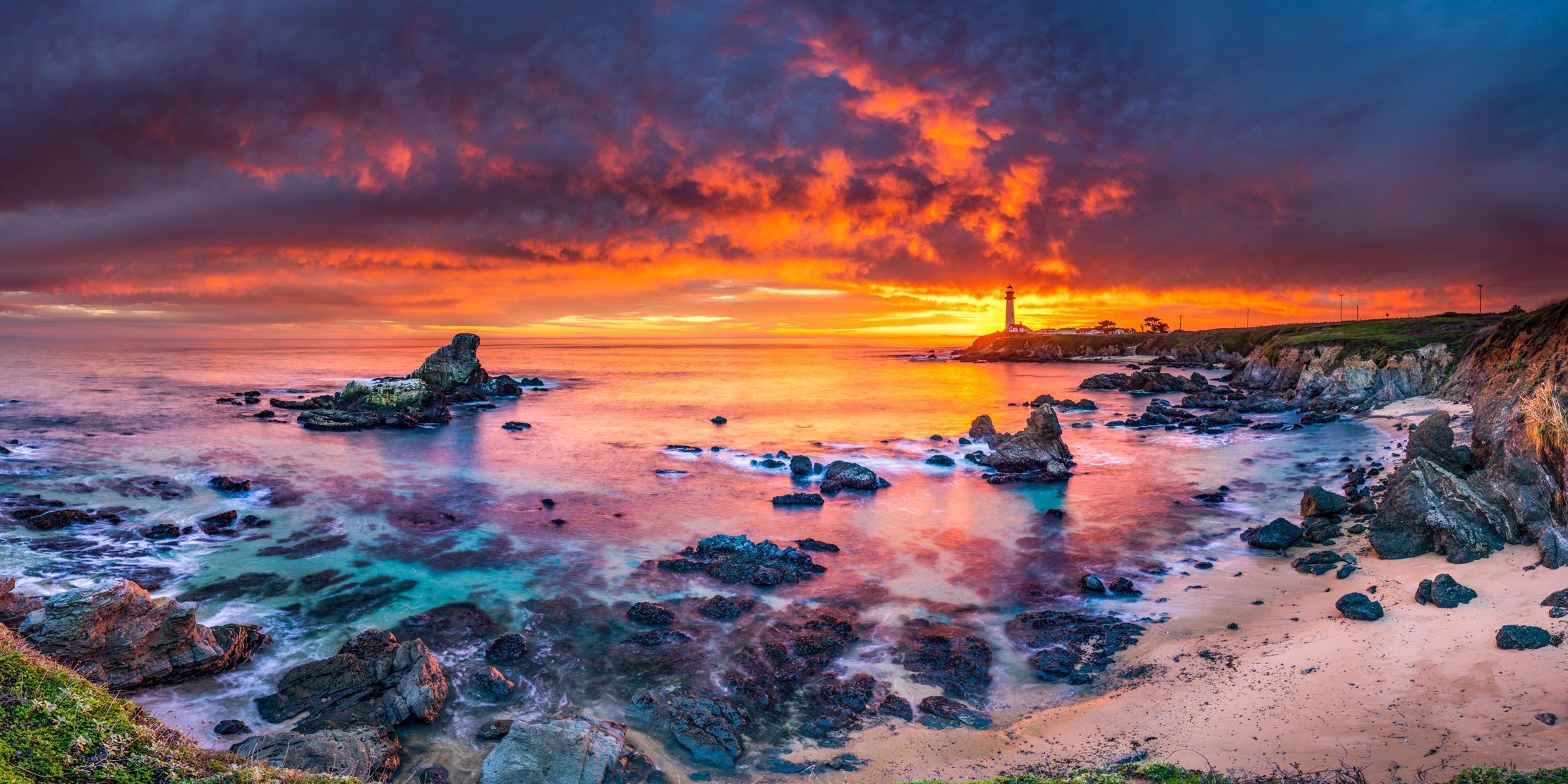 Pigeon Point Ablaze