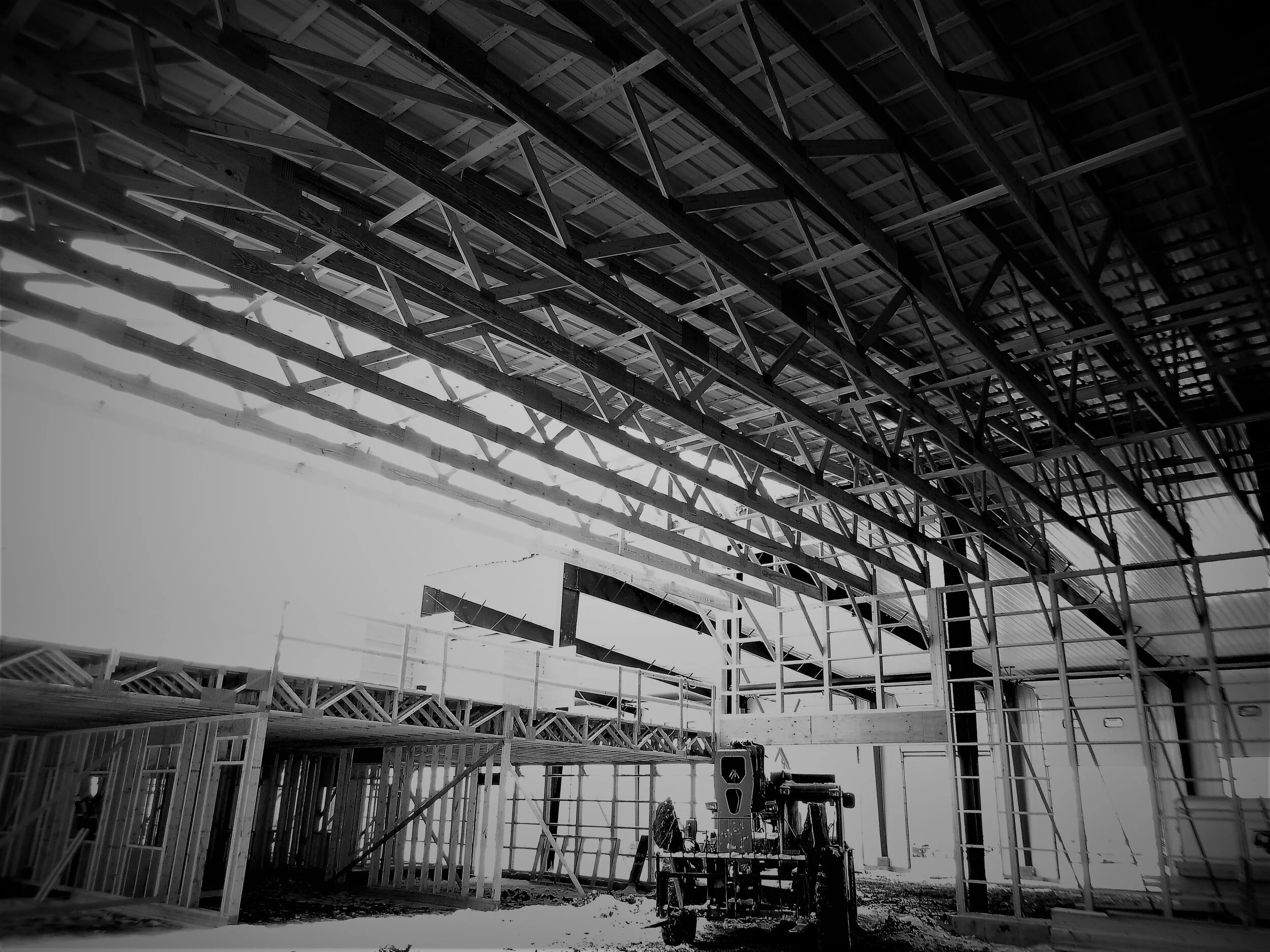  A shot of construction underway at the Nordstrom’s Automotive facility. 