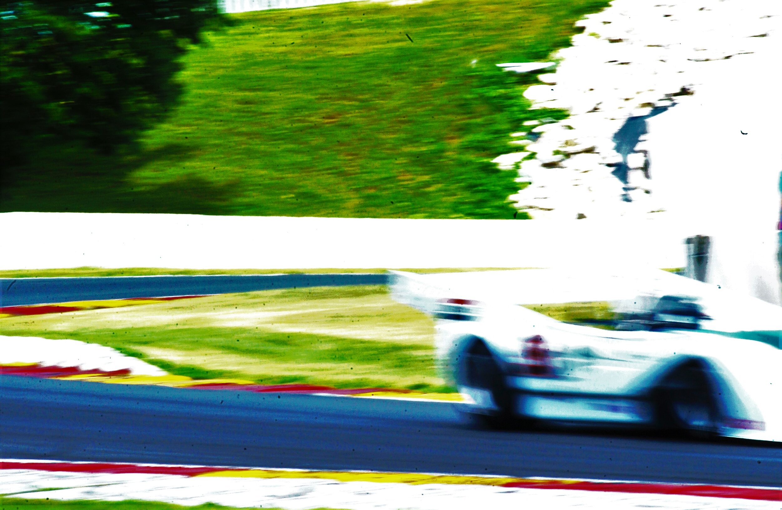  McLaren Can Am race car at Road America near Elkhart Lake, Wisconsin. 