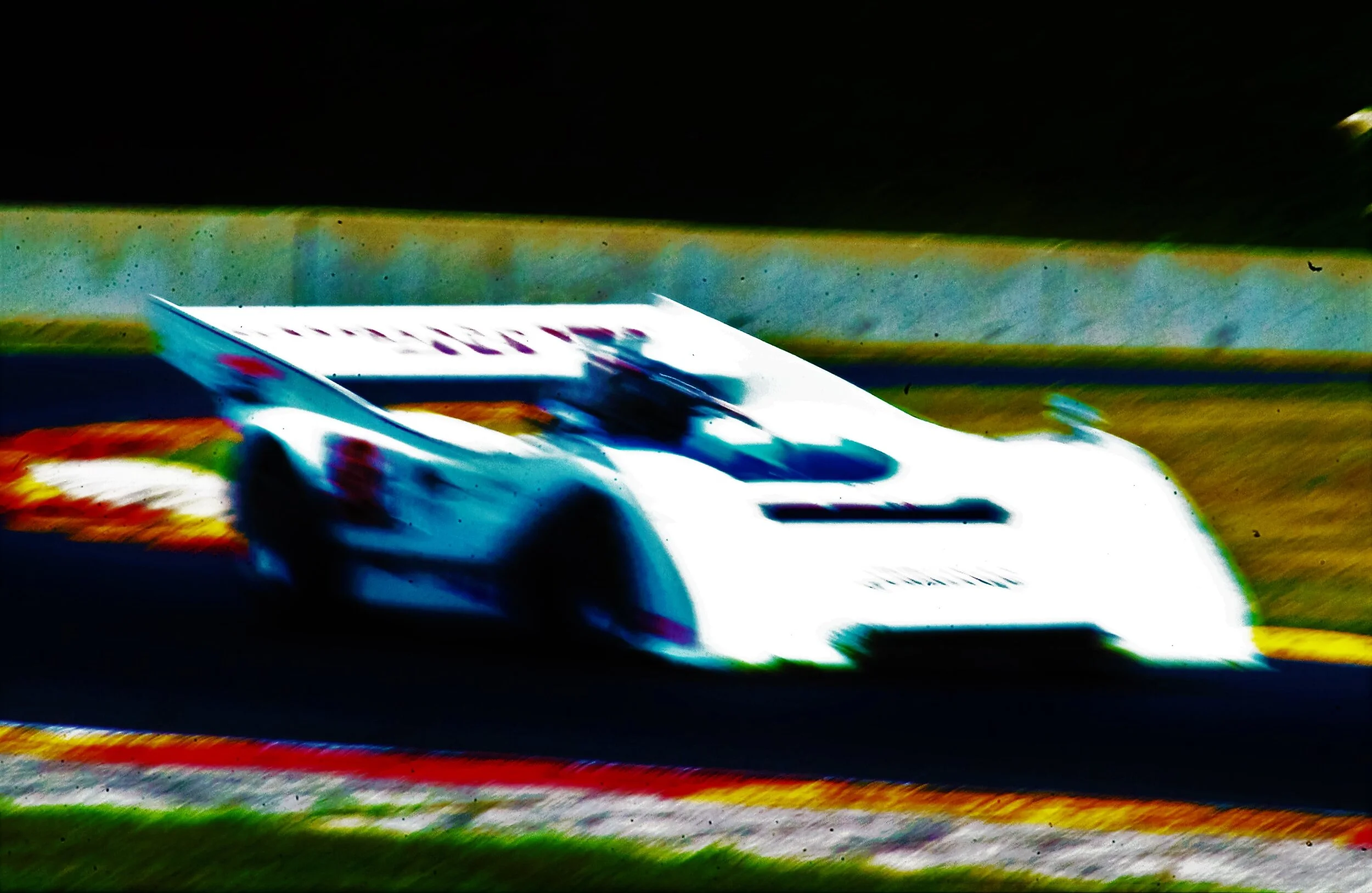  McLaren Can Am car at Road America near Elkhart Lake, Wisconsin. 