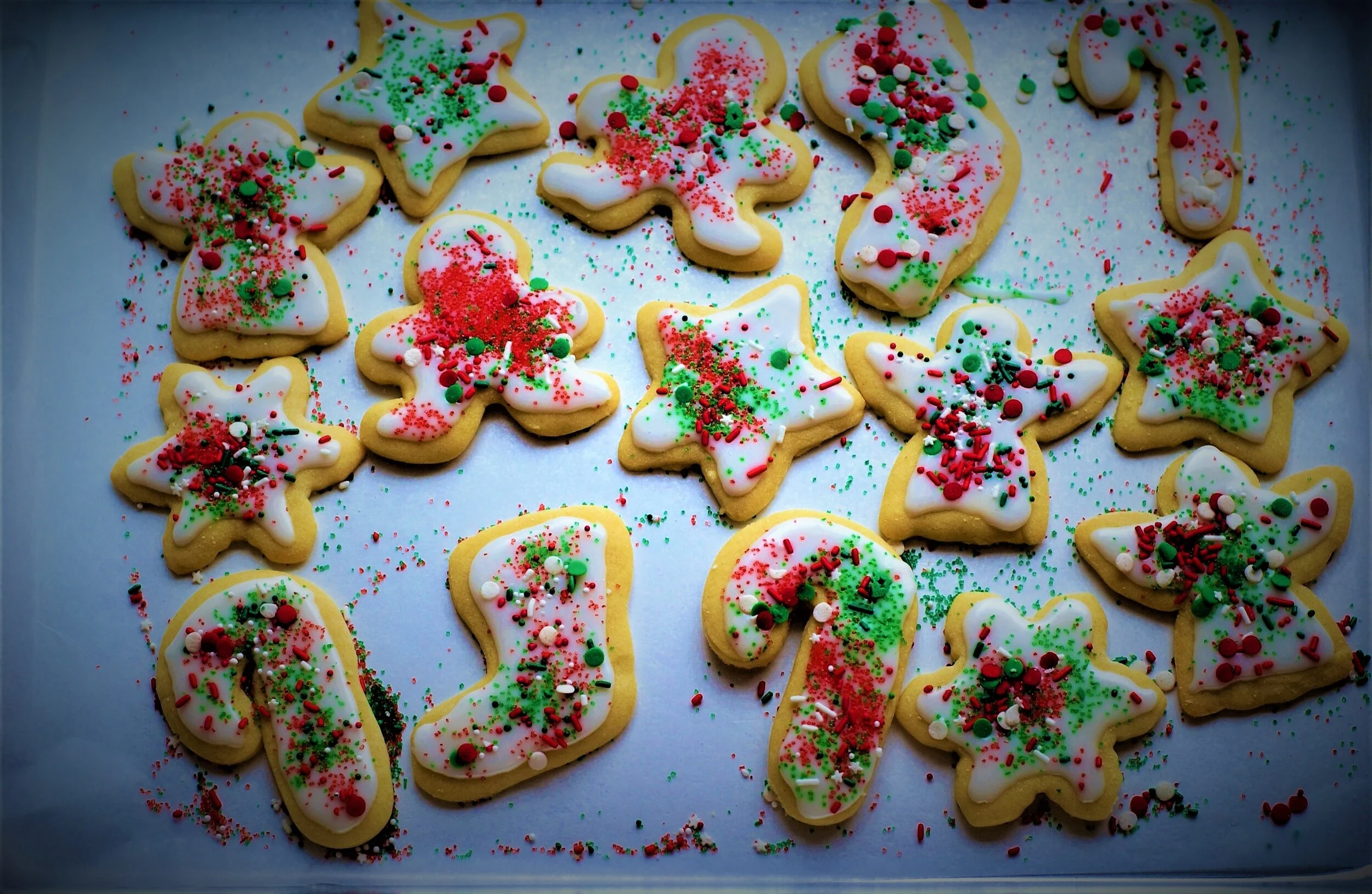  Delicious baked Christmas cookies. 