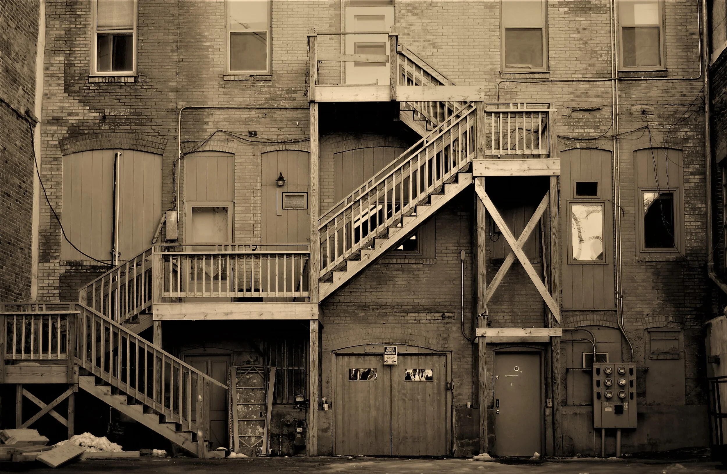  From an alley in downtown Sioux Falls, South Dakota. 