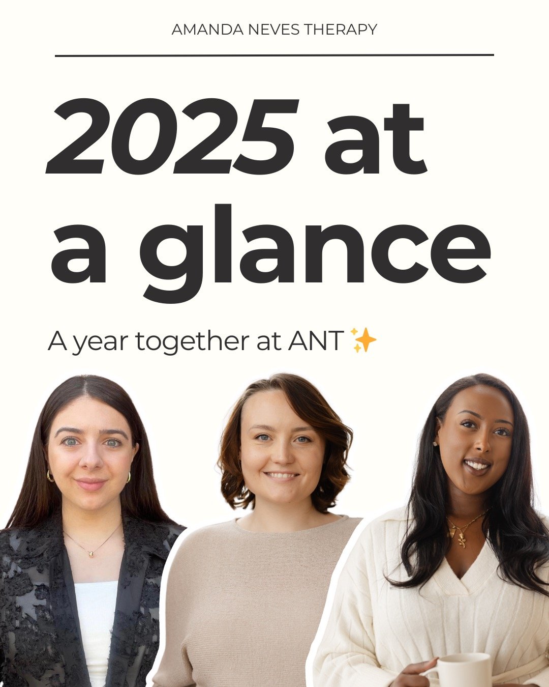 This year, we stretched in the most meaningful of ways. We celebrated may personal and collective milestones, welcomed new therapists-in-training and clinicians of the team, expanded our spaces for healing, and showed up for our community, inside and