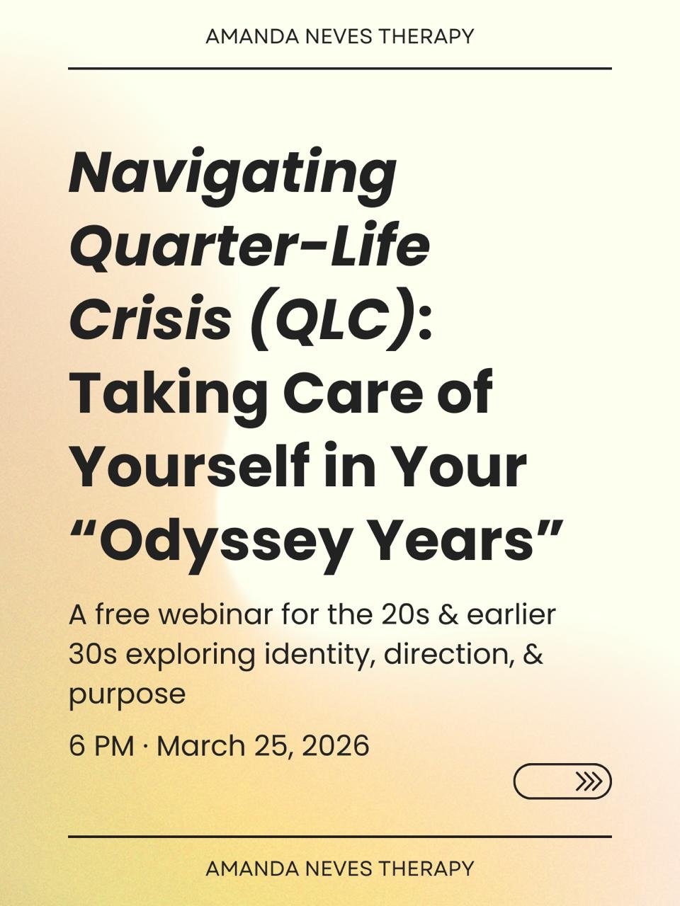 Your 20s and early 30s can feel like everyone else got a roadmap&hellip; except you 🫠

One minute you&rsquo;re supposed to be &ldquo;figuring it out,&rdquo; and the next you&rsquo;re wondering if you&rsquo;re already behind.

If you&rsquo;ve ever th