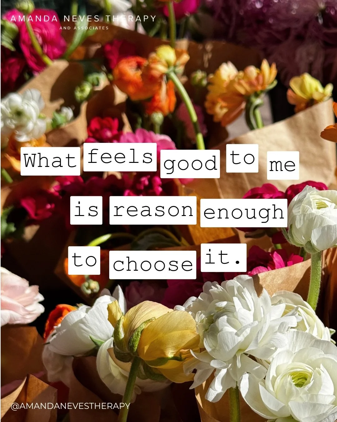 A little spring time motivational inspiration for your feed 🌷 Which do you resonate with most? Tell us below ✨
.
.
.
Looking for attachment, body based, and trauma focused therapy? Amanda Neves Therapy &amp; Associates are at the ready to provide em