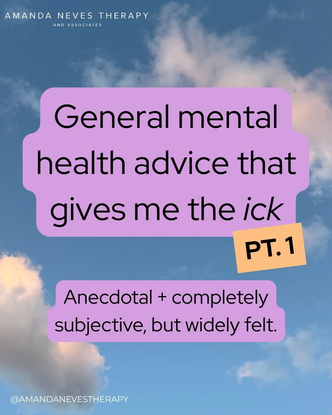 Don&rsquo;t worry, our Woodbridge, Toronto, and online therapists would NEVER! Have you heard any of these 👀?
.
.
.
Looking for attachment, body based, and trauma focused therapy? Amanda Neves Therapy &amp; Associates are at the ready to provide emb