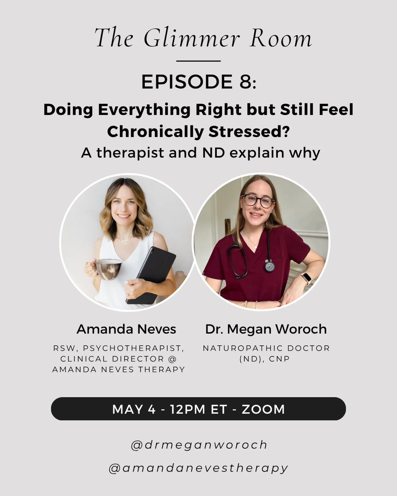 You can be doing all the self care things and still feel off in your body. Still wired, tired, and not fully settled. It&rsquo;s not always obvious why, which can be really frustrating.

This conversation is about what might be getting missed. Not ju