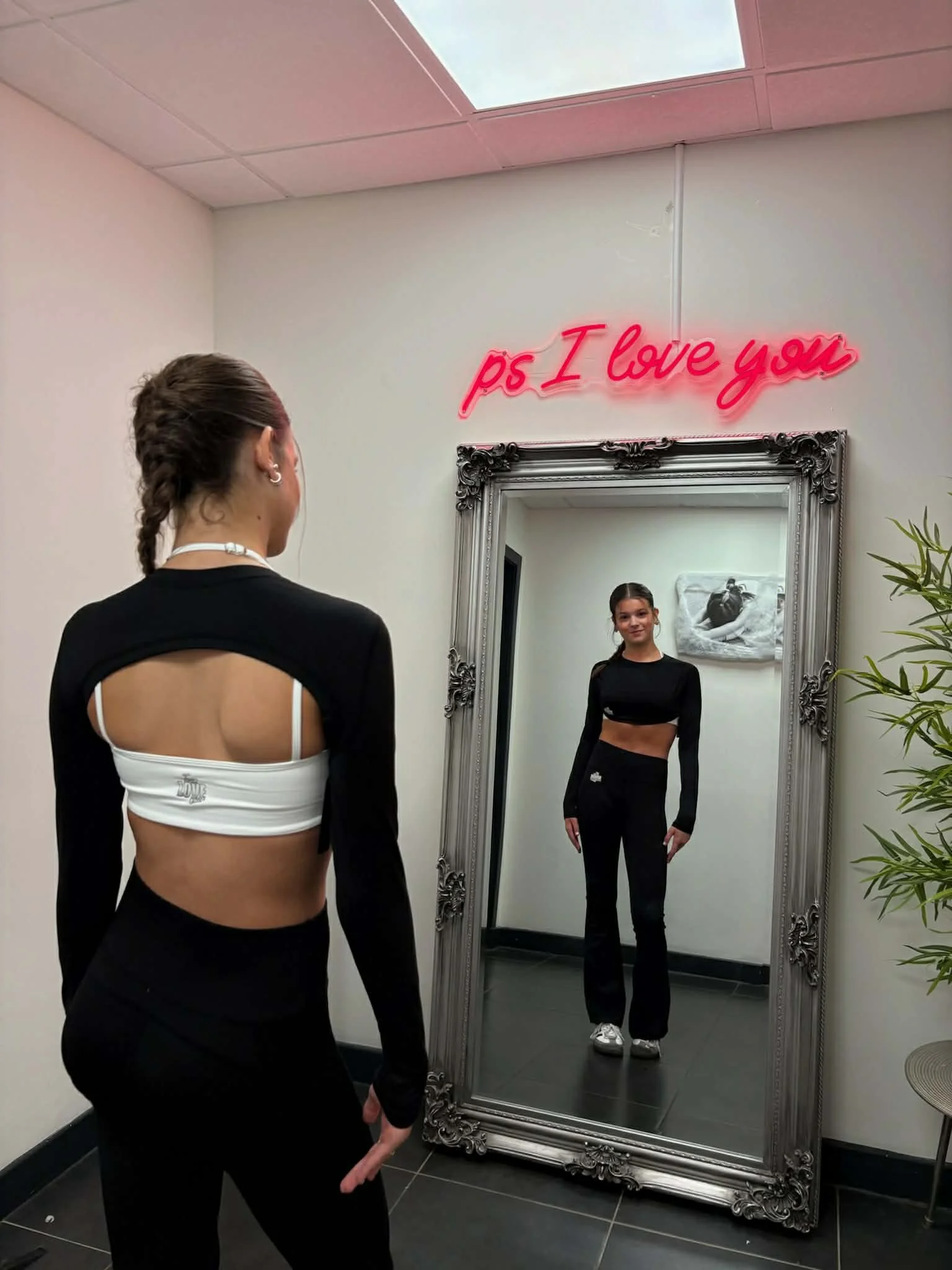 Long-Sleeve Crop Top