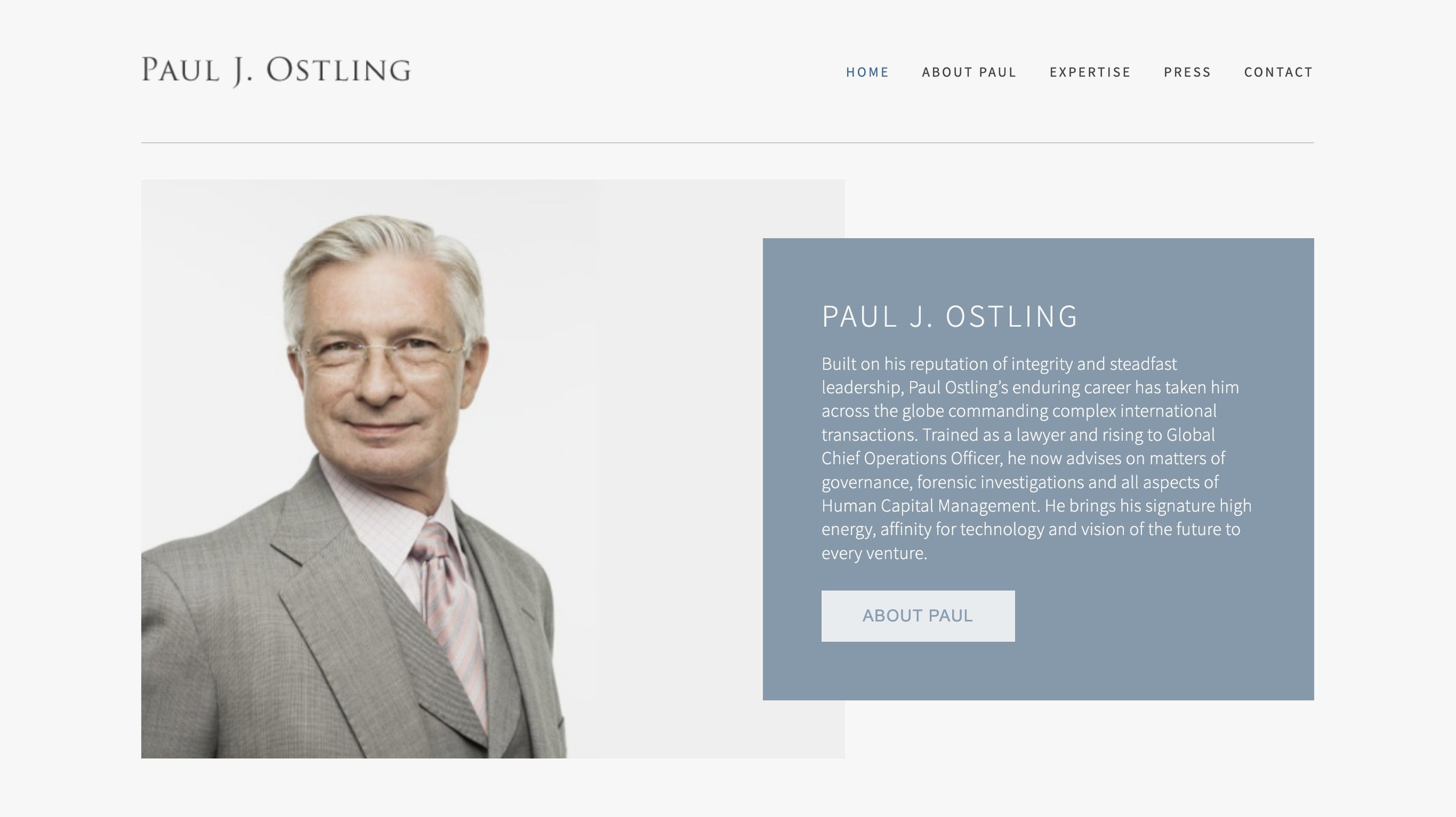 PAUL OSTLING: CO-FOUNDER AND CHAIRMAN OF PSIMOS 