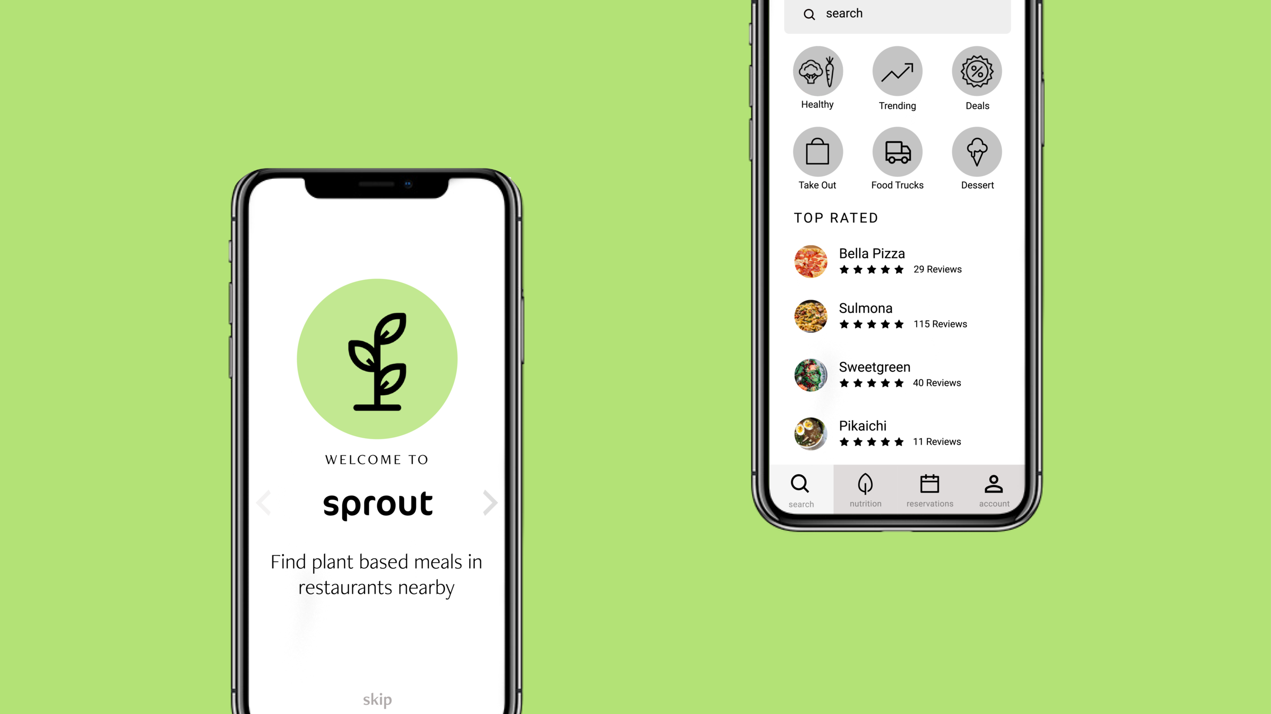 Sprout mobile app