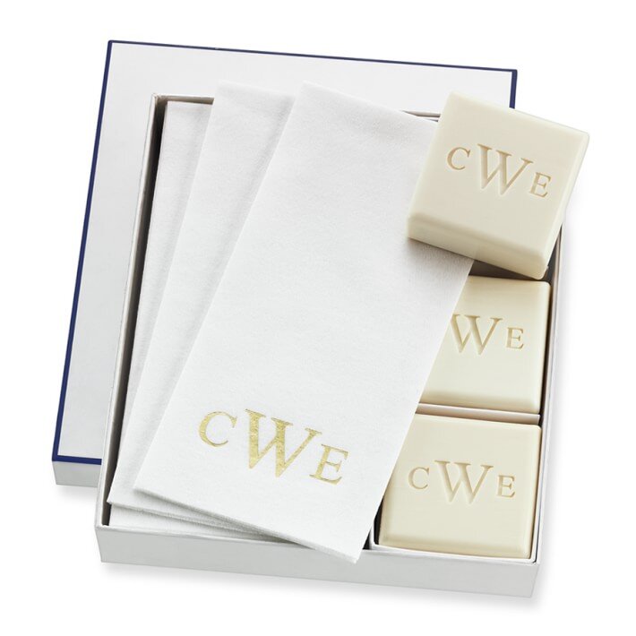 Williams Sanoma Home Monogrammed Soaps and Towel.jpg