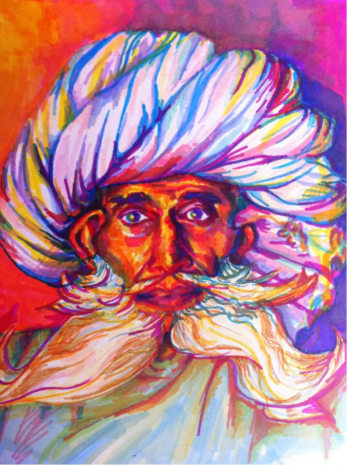  markers on paper, 2012 