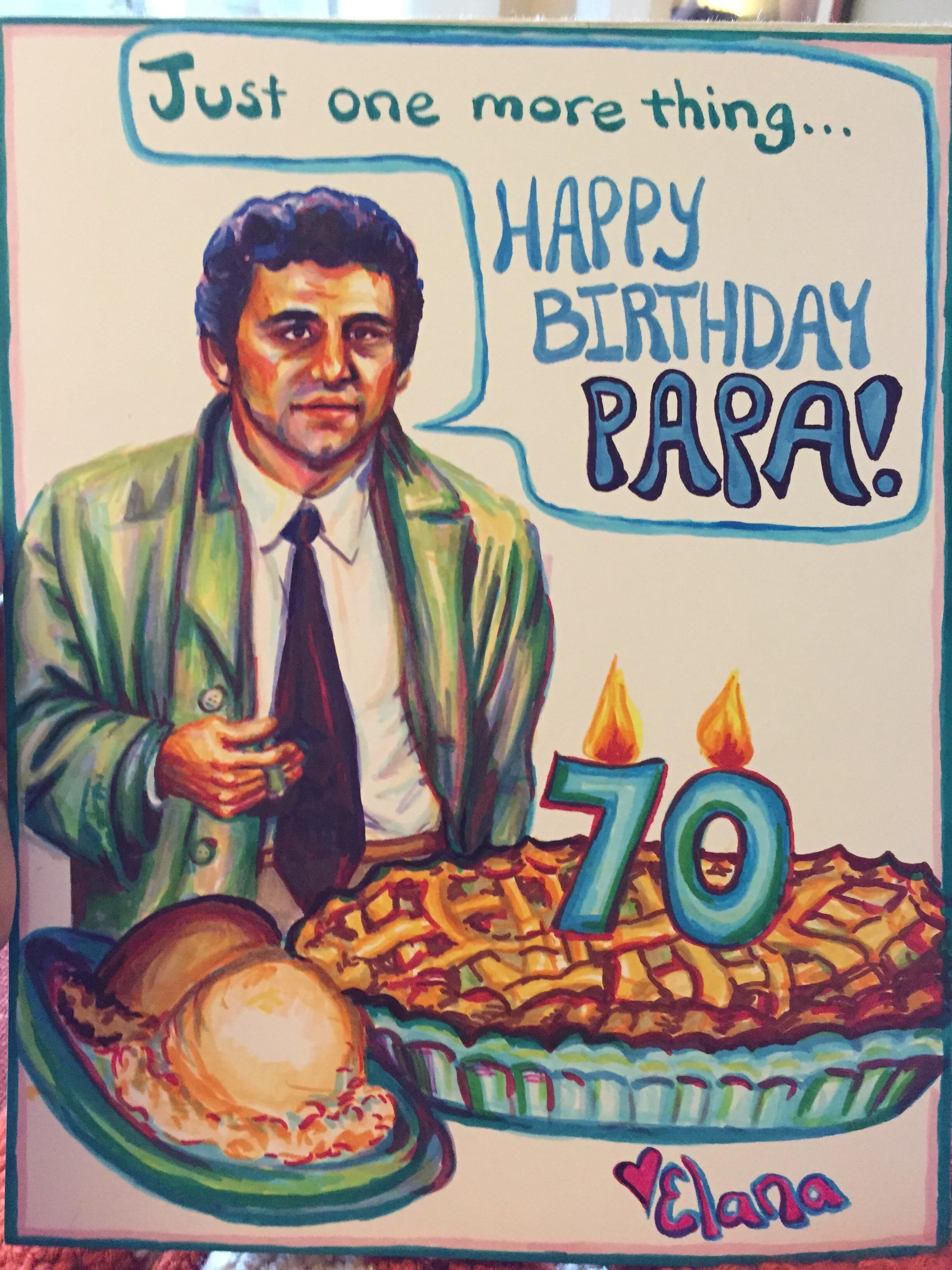 Columbo birthday card