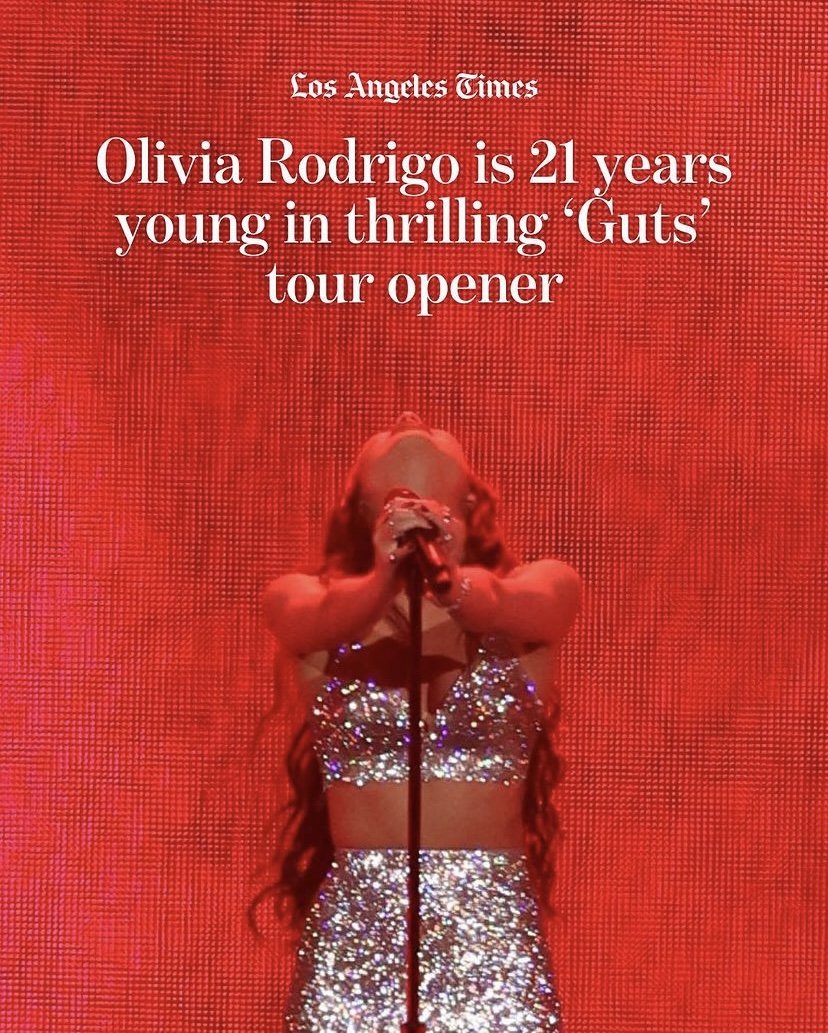 Olivia Rodrigo Guts Tour Press 2024
