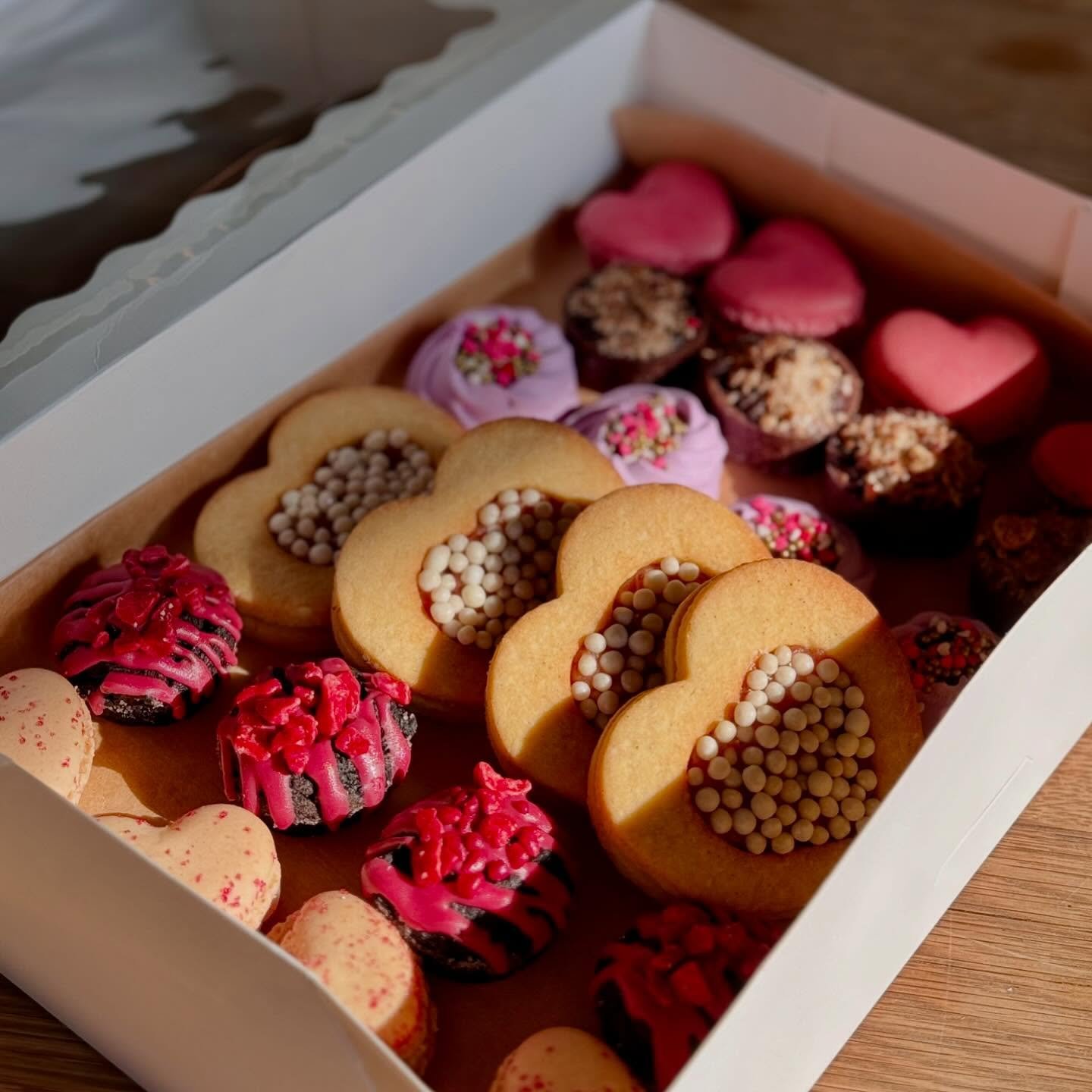 Sweeten up your Valentine&rsquo;s Day with our delicious heart-shaped cookies! 💕 Perfect for showing some love (or keeping all to yourself!). info@purslane.com