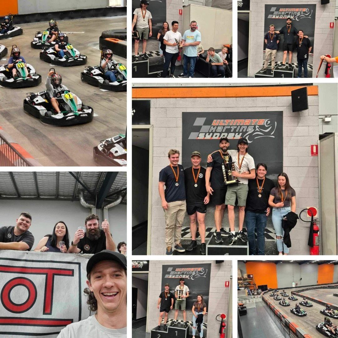 About a month ago we had our annual Menai Civil Go Kart competition weekend. As usual there was some stiff competition with placements coming down to less than a second!

Well done to everyone who had a crack - until next year!

#teamday #teambonding