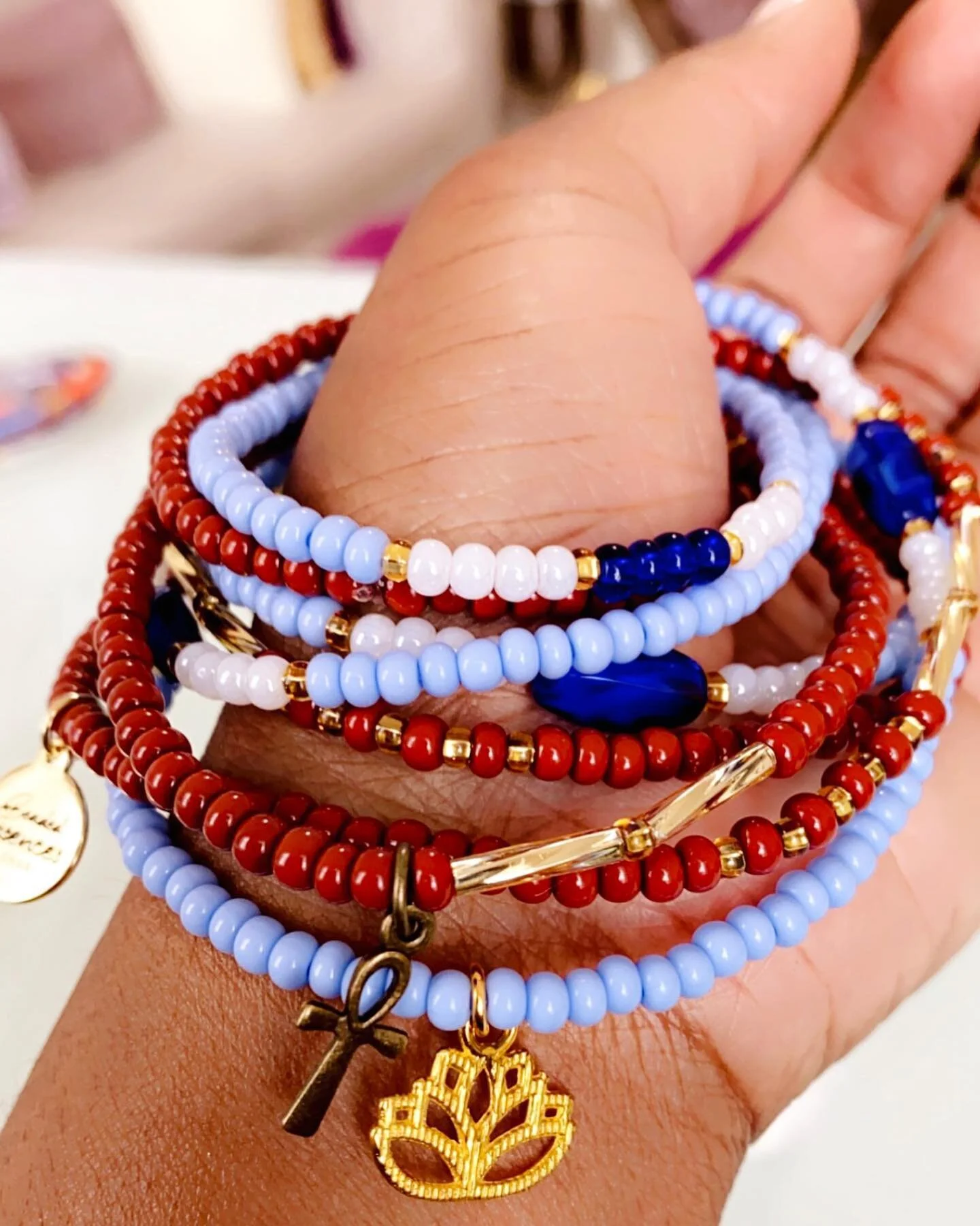 My personal life has been demanding my attention. But I&rsquo;m still here. Still beading. Finding my footing. Focused on balance. Still loving life. Still grateful for His continued blessings! 💜