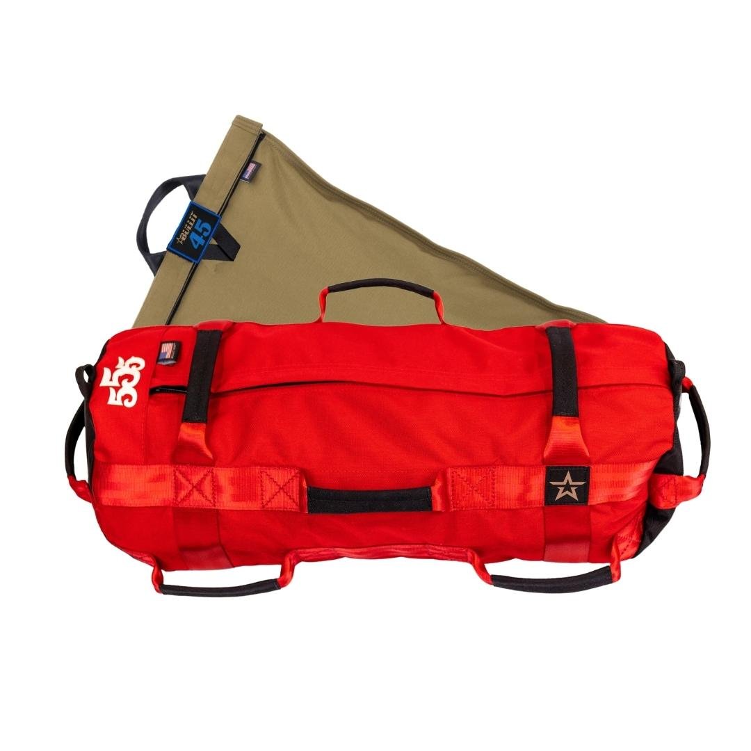 BULLIT BASE TRAINING BAG (555 Fitness in Red) | 25-80lbs