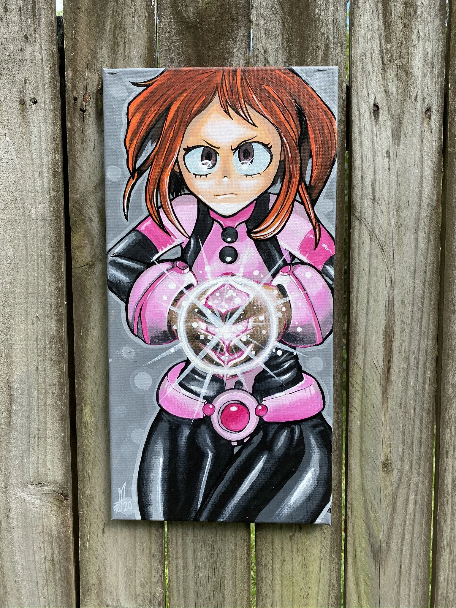 MHA Uraraka Original Acrylic Painting 