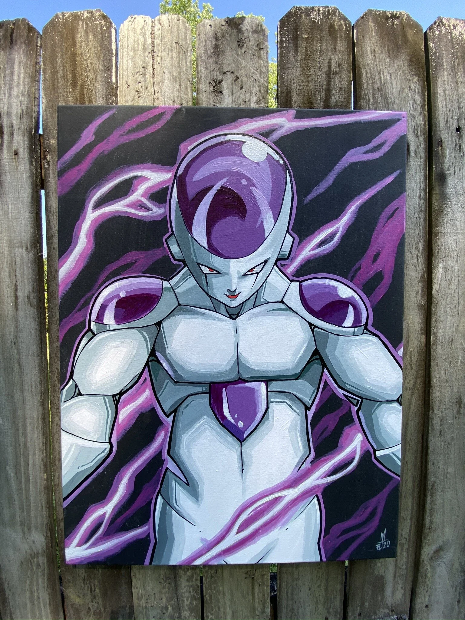 DBZ Frieza Original Acrylic Painting