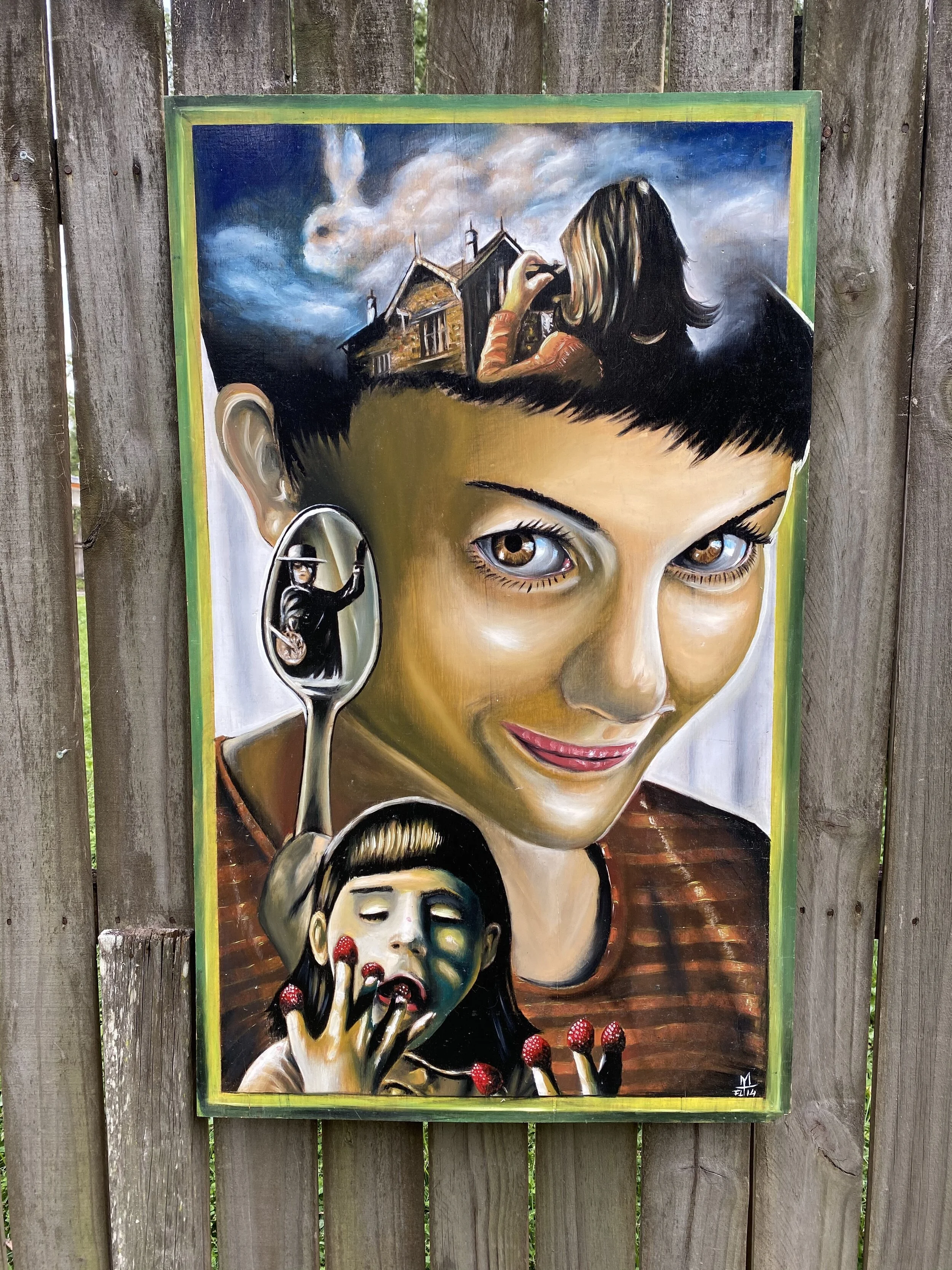 AMELIE Oil Painting on Wood