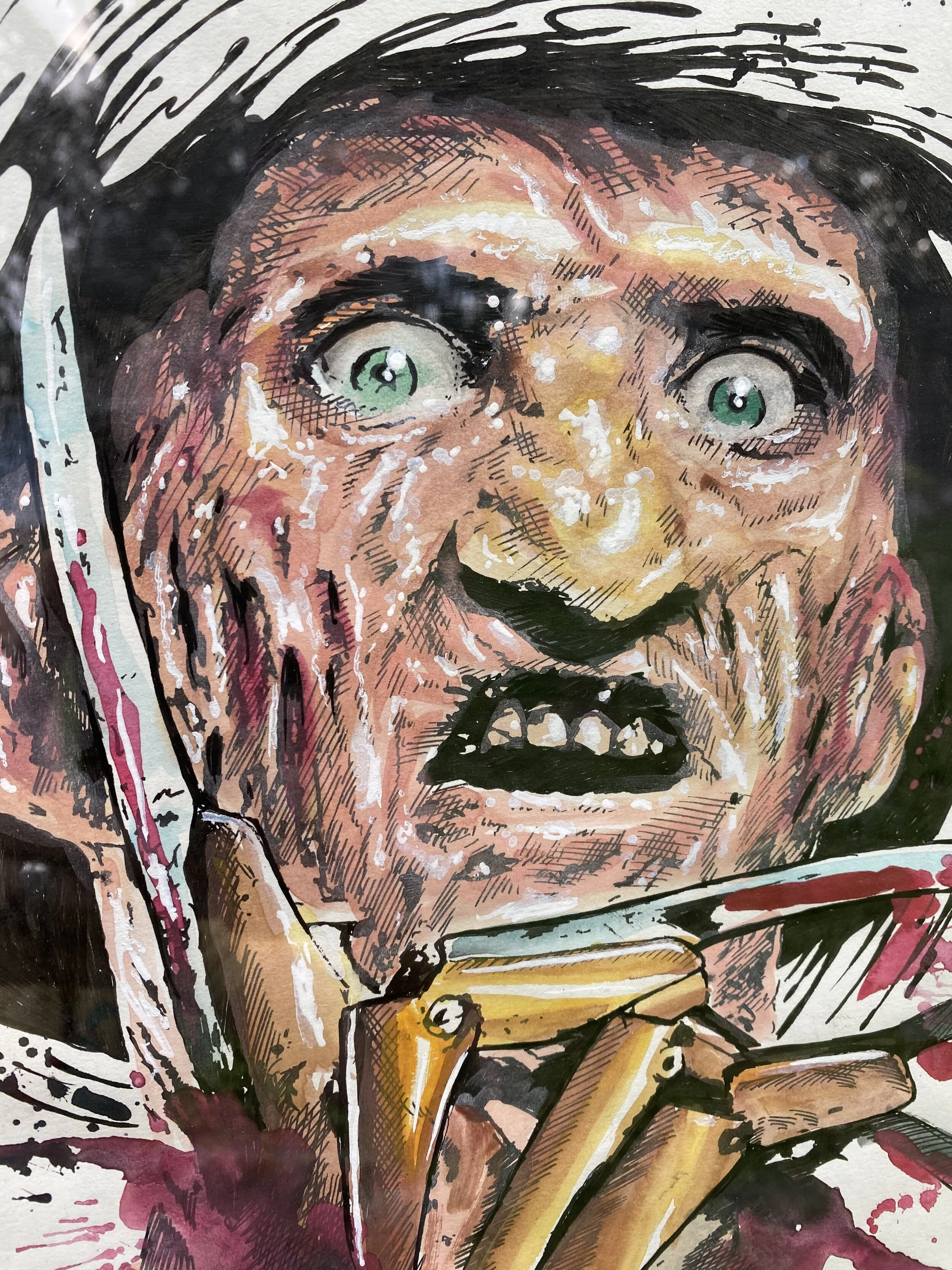 FREDDY Original Watercolor Painting