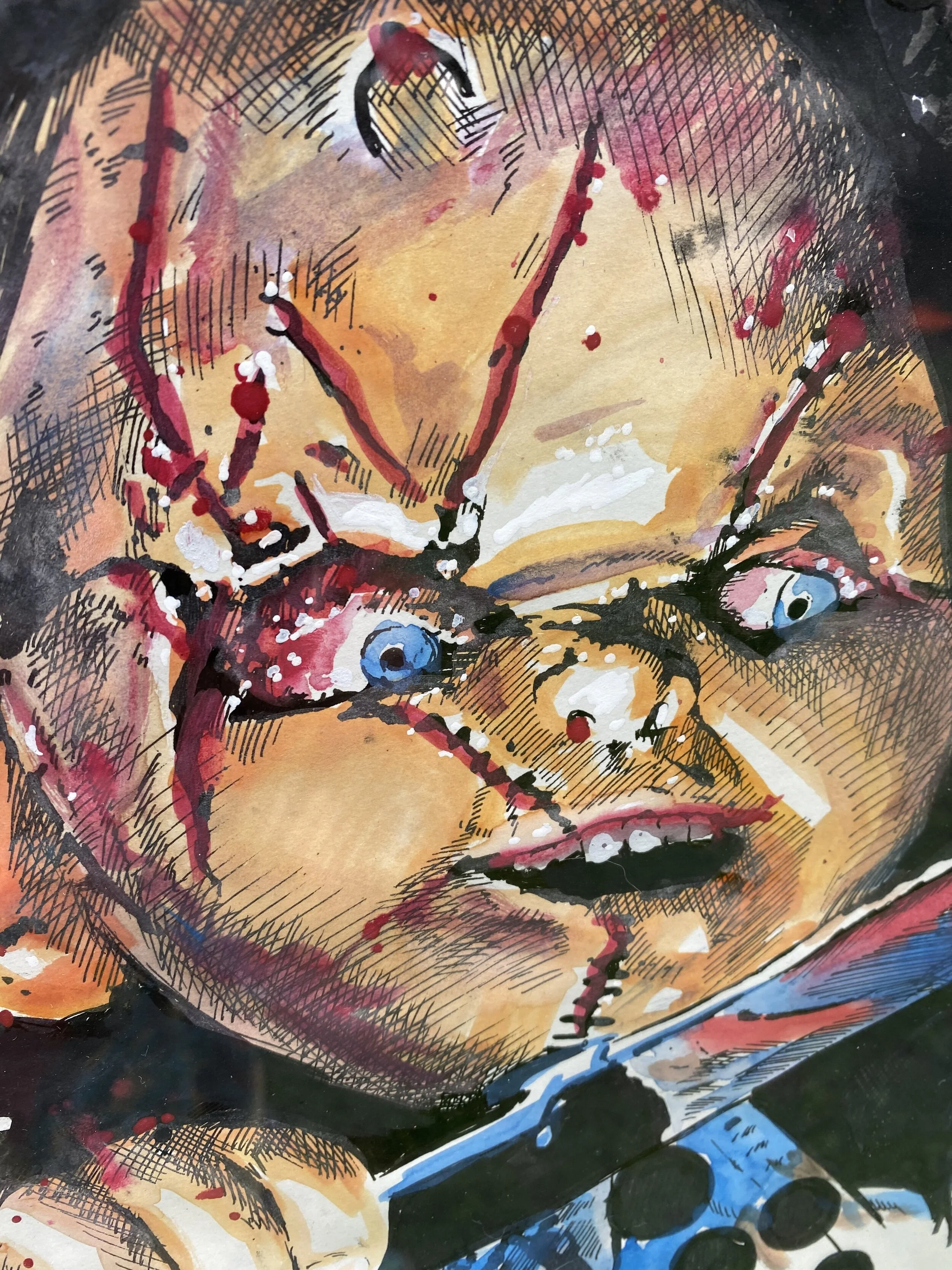 CHUCKY Original Watercolor Painting (Print)