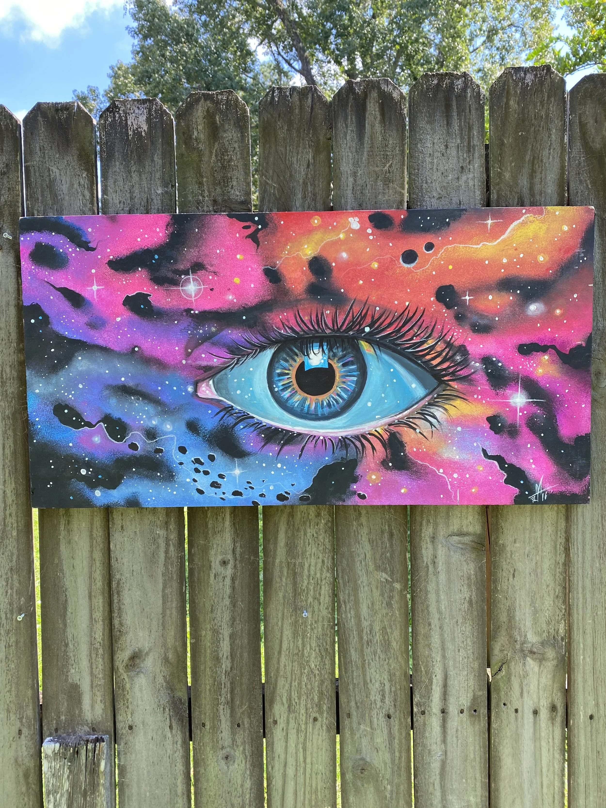 FREDDY Original Acrylic Painting on Wood