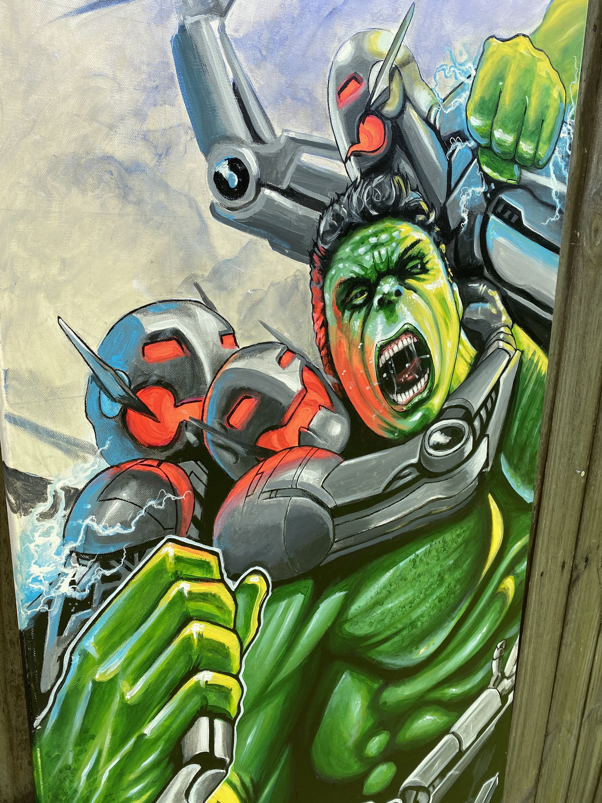 HULK SMASH!  Original Acrylic Painting on Canvas